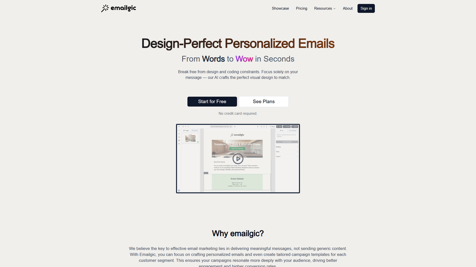 Emailgic — интерфейс нейросети Emailgic — интерфейс нейросети