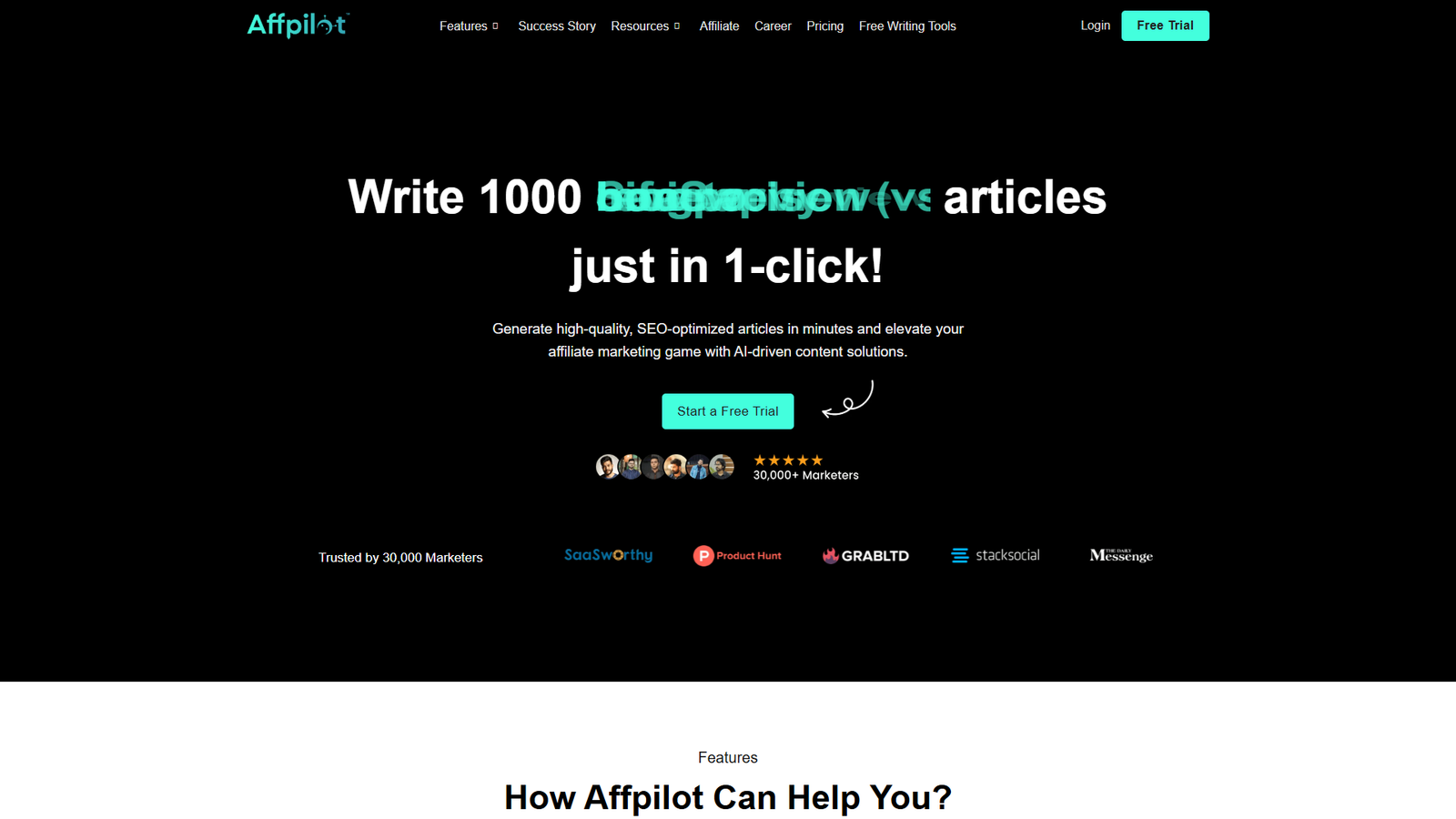 Affpilot — интерфейс нейросети Affpilot — интерфейс нейросети