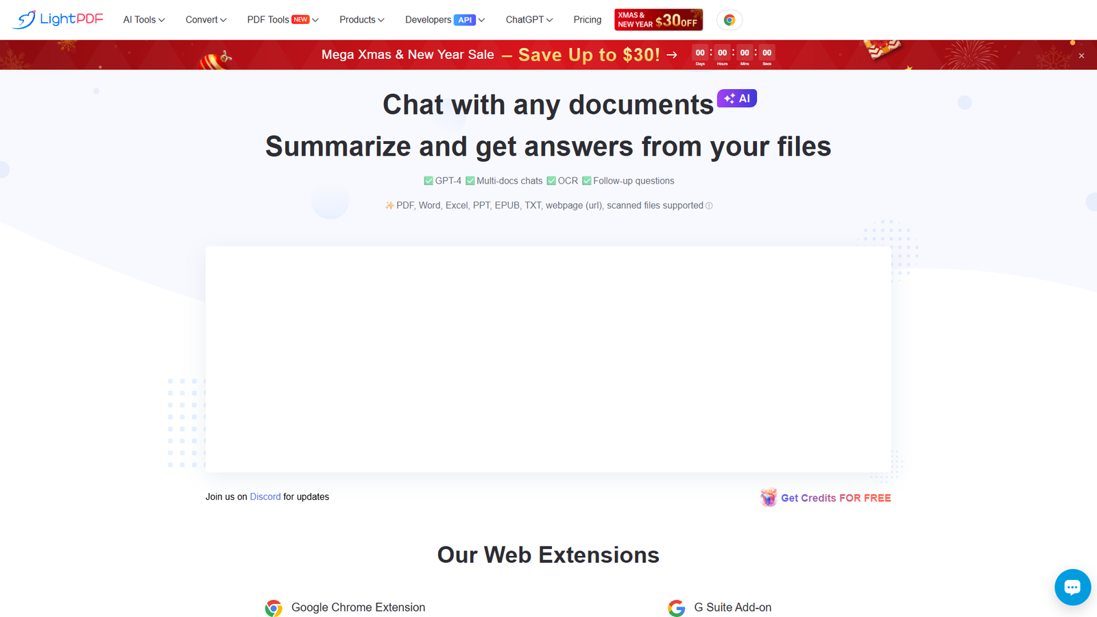 LightPDF Chat with Documents — интерфейс нейросети LightPDF Chat with Documents — интерфейс нейросети