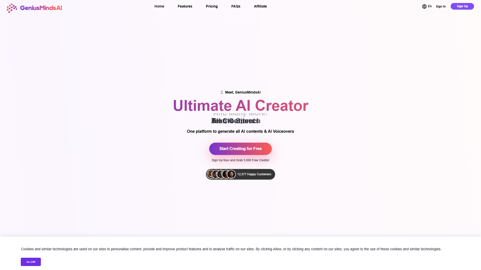 GeniusMindsAI — интерфейс нейросети GeniusMindsAI — интерфейс нейросети