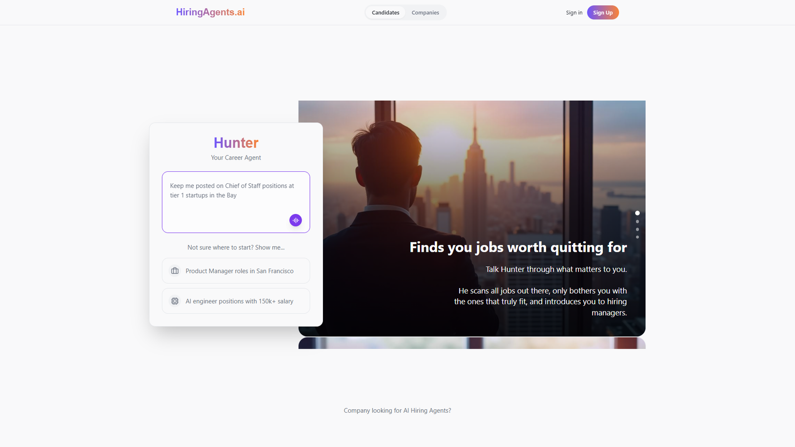 HiringAgents.ai — интерфейс нейросети HiringAgents.ai — интерфейс нейросети