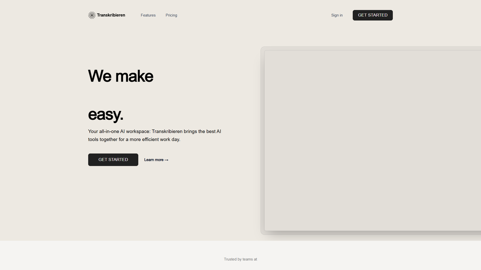 Transkribieren — интерфейс нейросети Transkribieren — интерфейс нейросети
