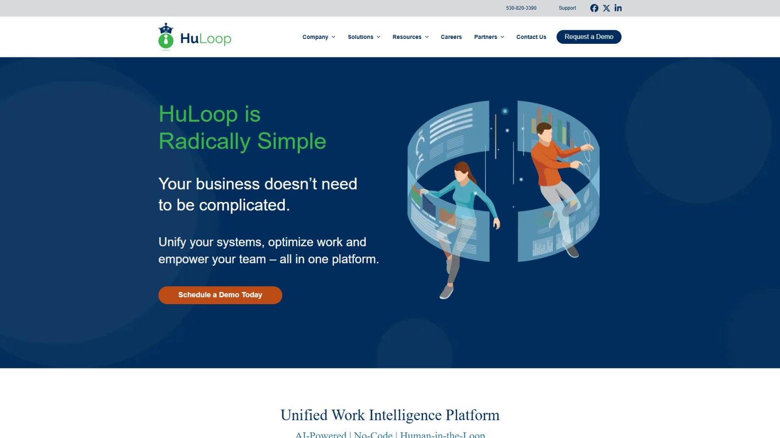 HuLoop Automation нейросеть Главная страница