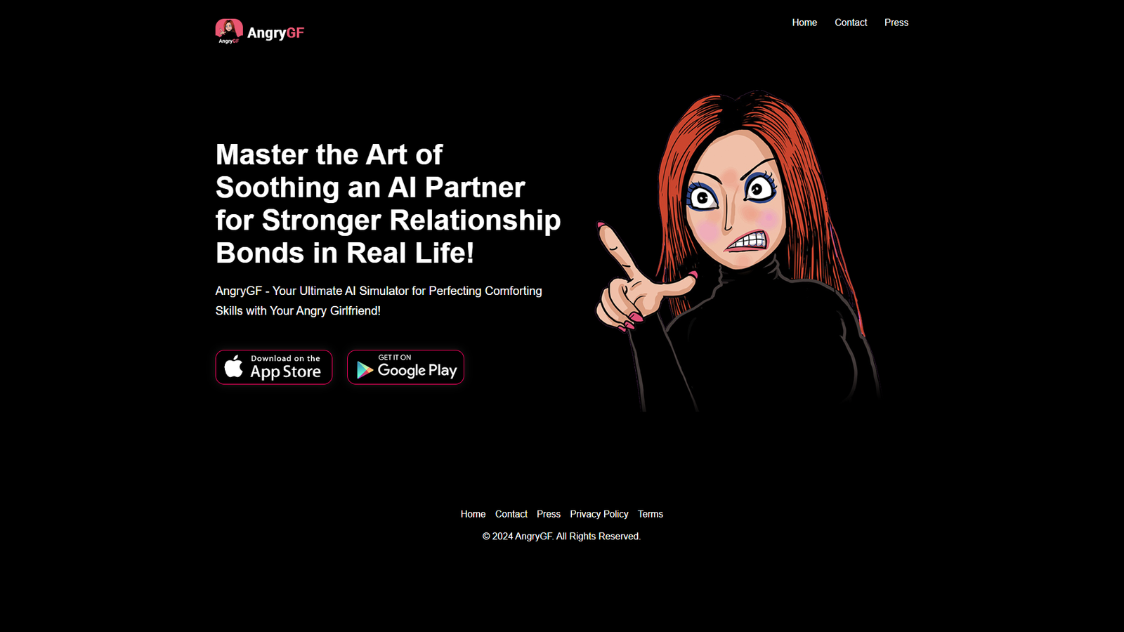 AngryGF — интерфейс нейросети AngryGF — интерфейс нейросети