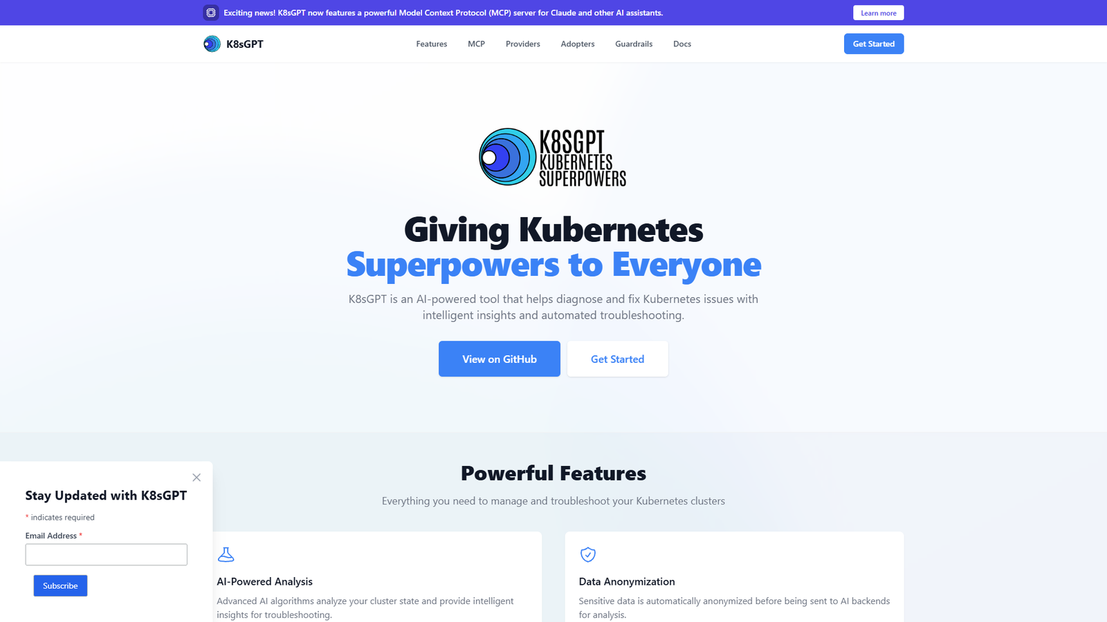 K8sGPT — интерфейс нейросети K8sGPT — интерфейс нейросети