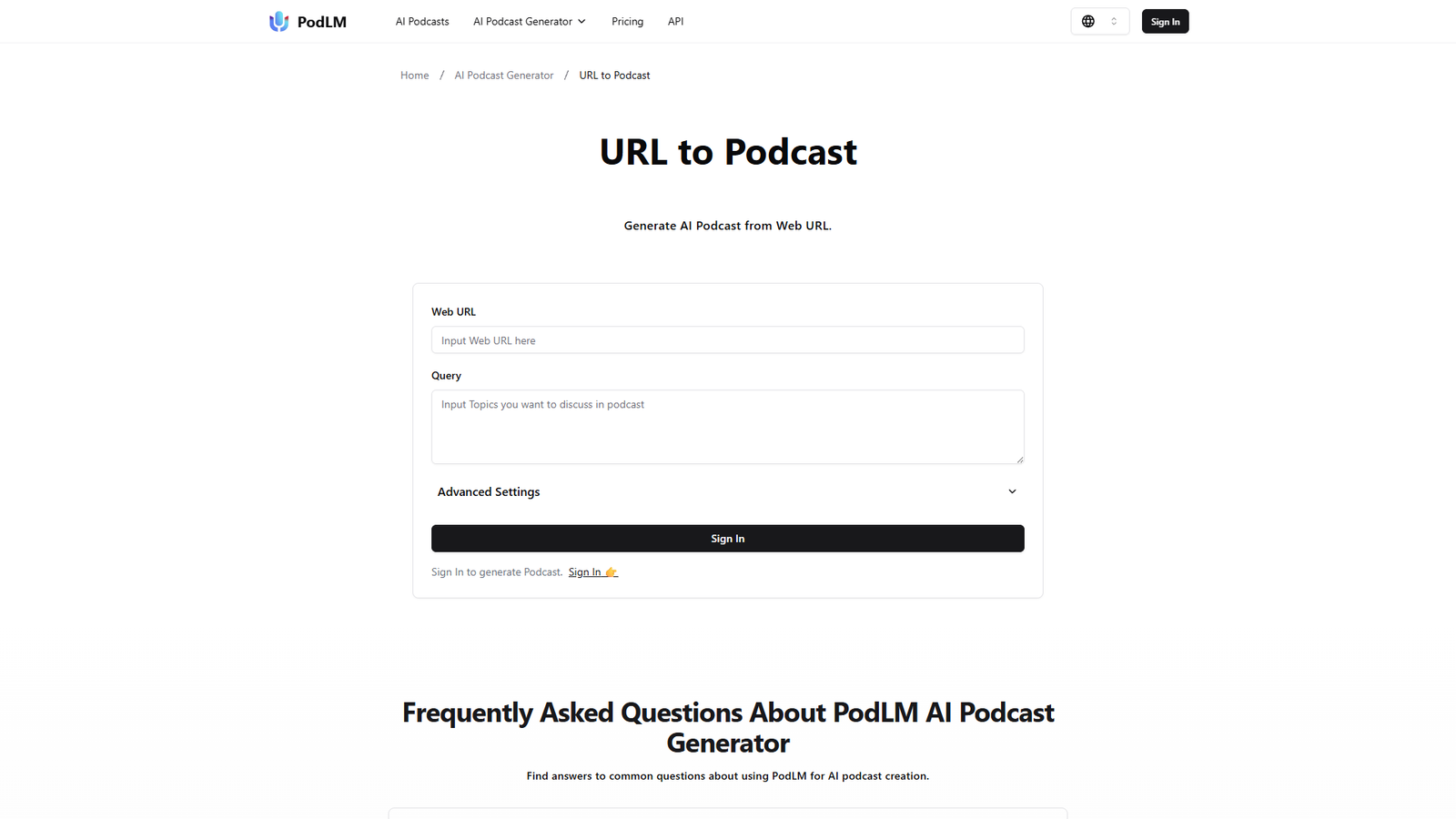 PodLM — интерфейс нейросети PodLM — интерфейс нейросети
