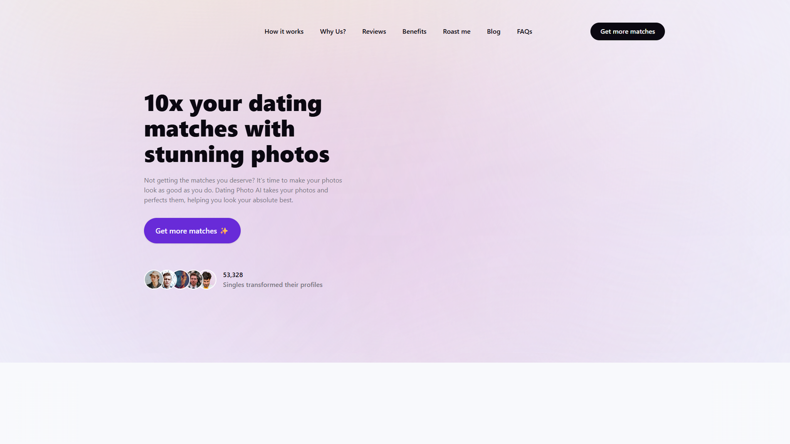 Dating Photo AI — интерфейс нейросети Dating Photo AI — интерфейс нейросети