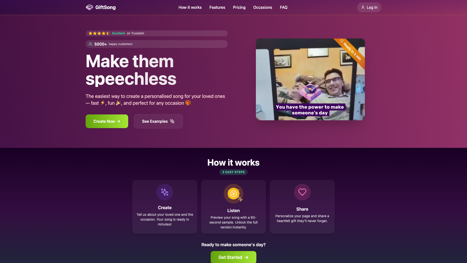 GiftSong — интерфейс нейросети GiftSong — интерфейс нейросети