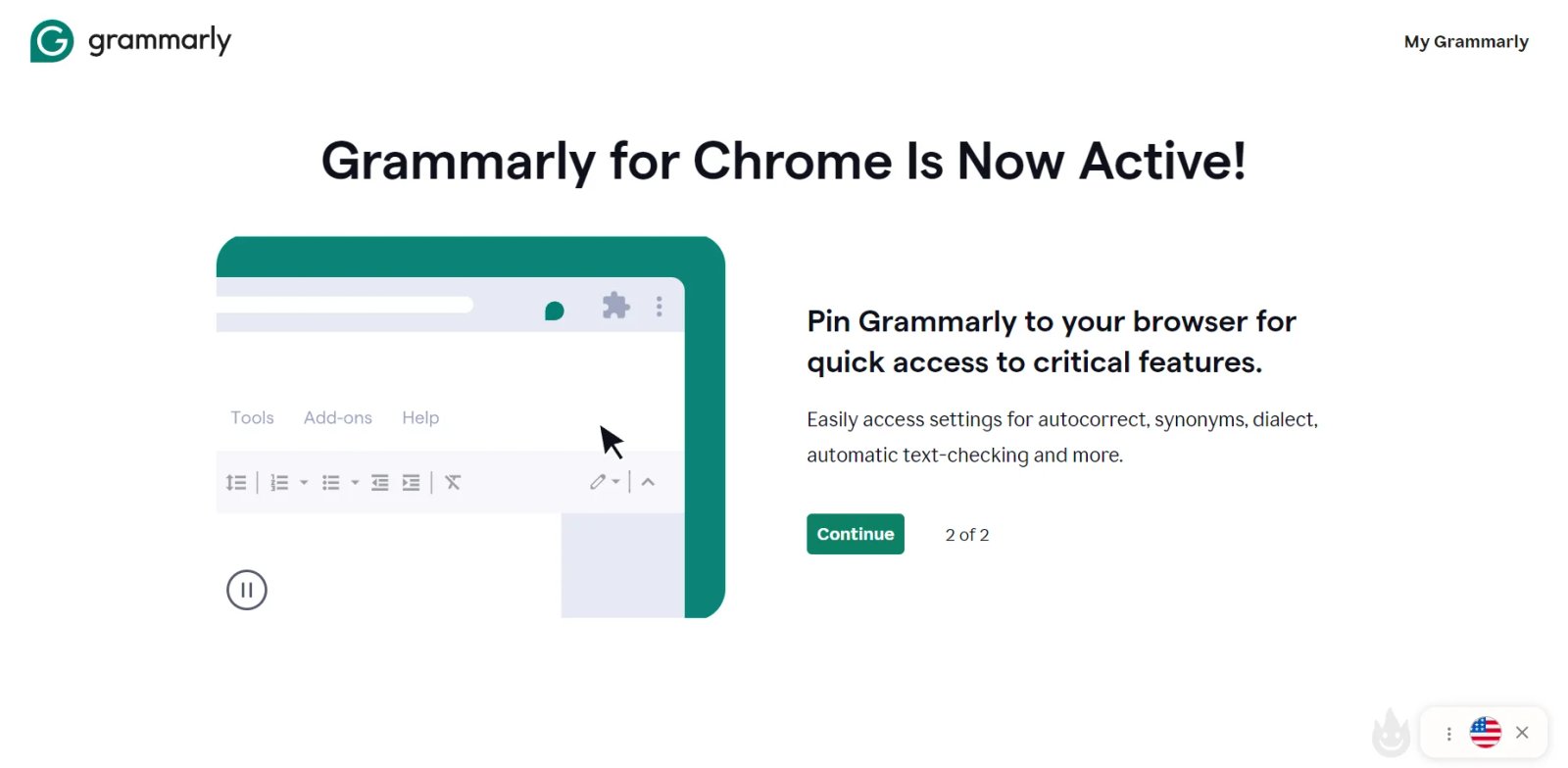 Grammarly Start Grammarly Start