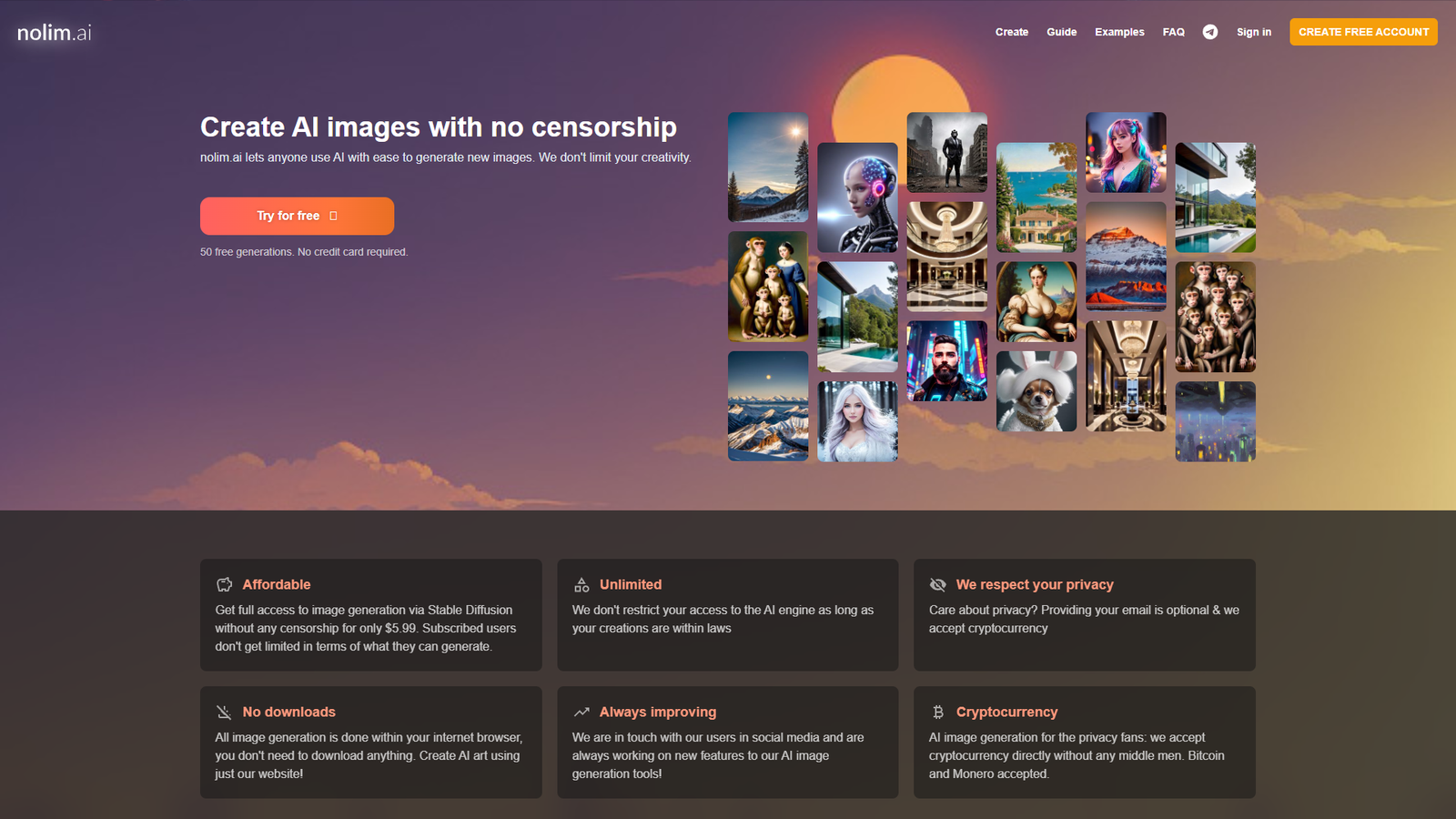 nolim.ai — интерфейс нейросети nolim.ai — интерфейс нейросети