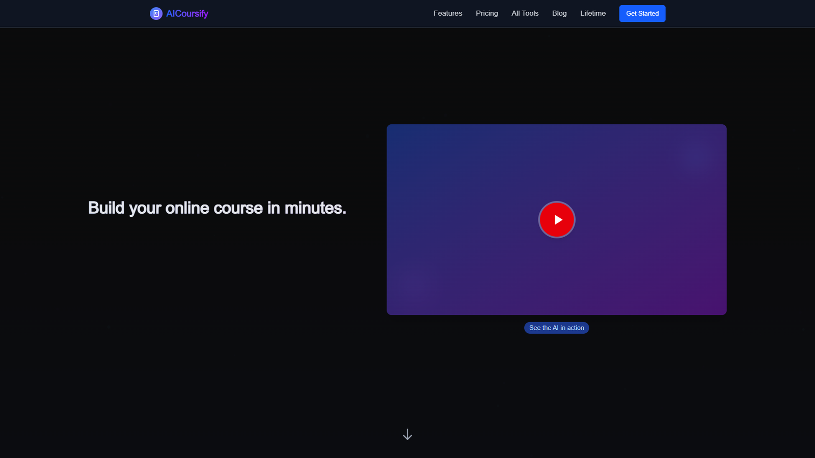 AiCoursify — интерфейс нейросети AiCoursify — интерфейс нейросети