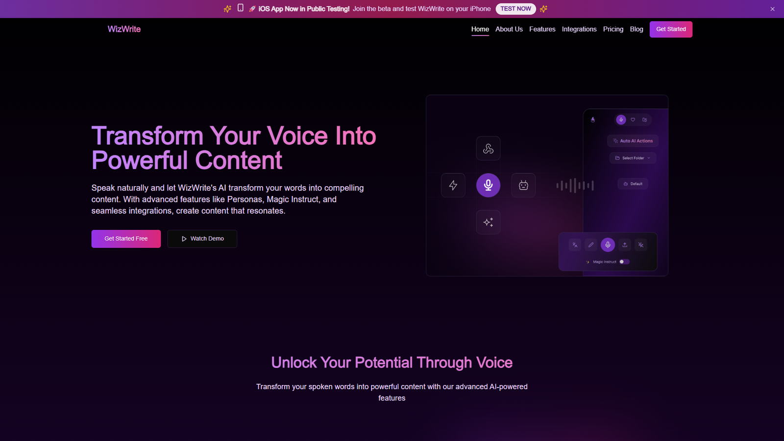 WizWrite — интерфейс нейросети WizWrite — интерфейс нейросети