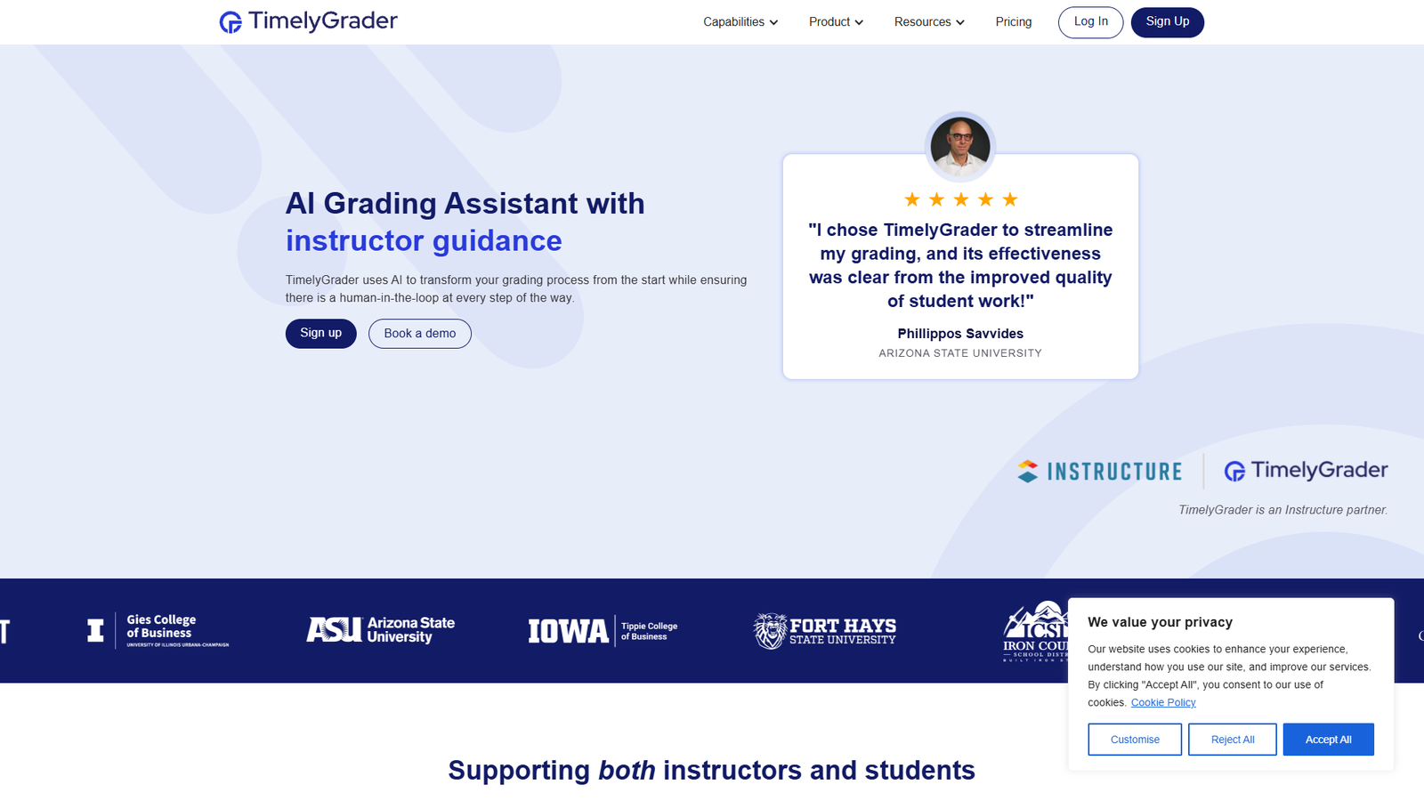 TimelyGrader — интерфейс нейросети TimelyGrader — интерфейс нейросети