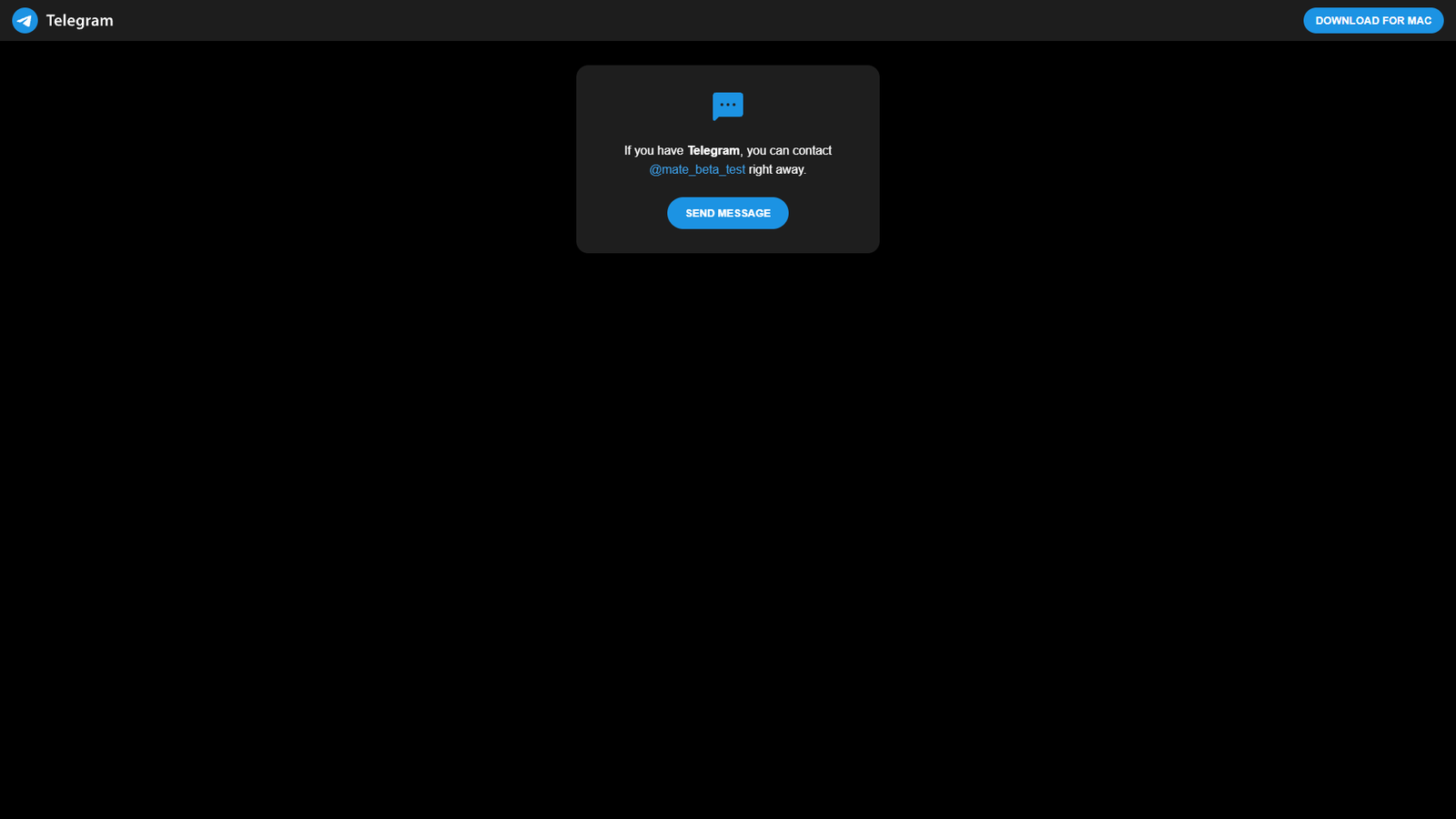 Mate Beta Test (Telegram-бот) — интерфейс нейросети Mate Beta Test (Telegram-бот) — интерфейс нейросети