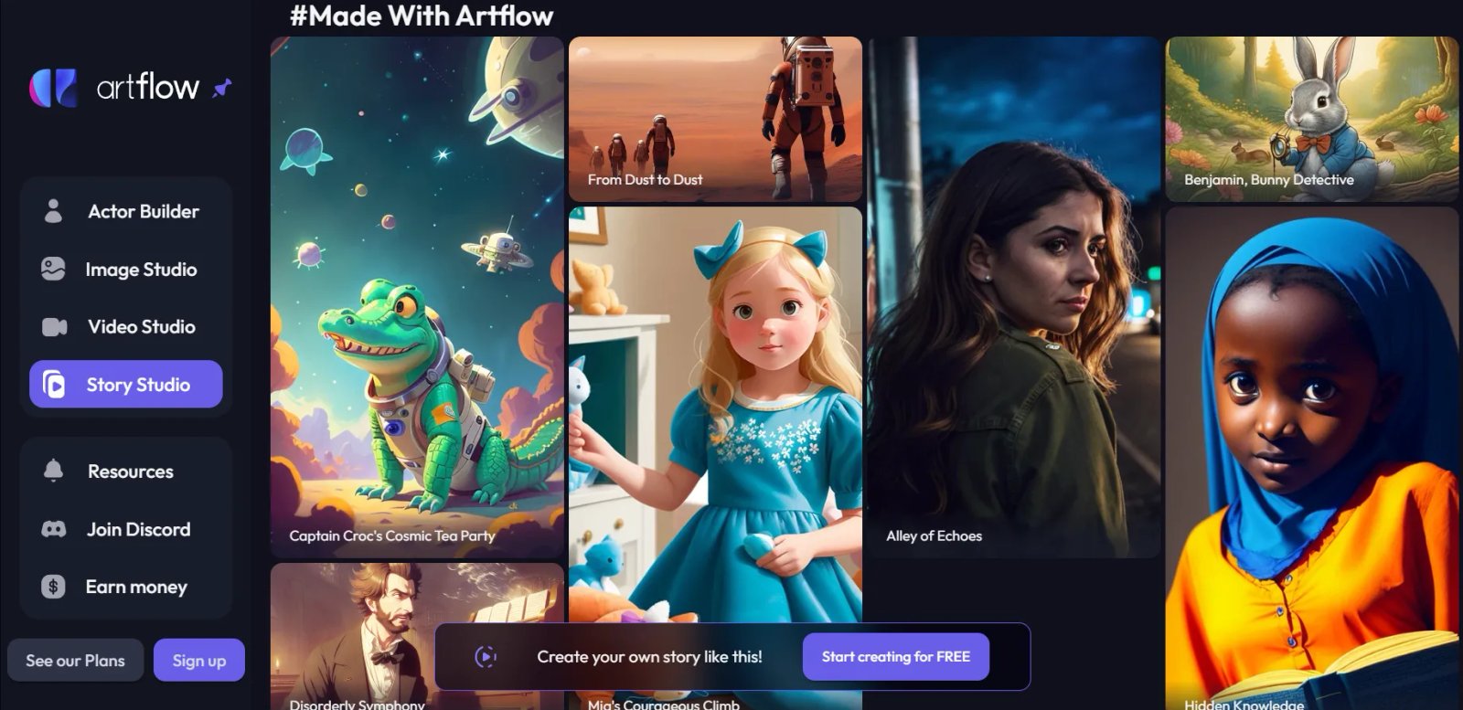 Artflow AI Story Studio Artflow AI Story Studio