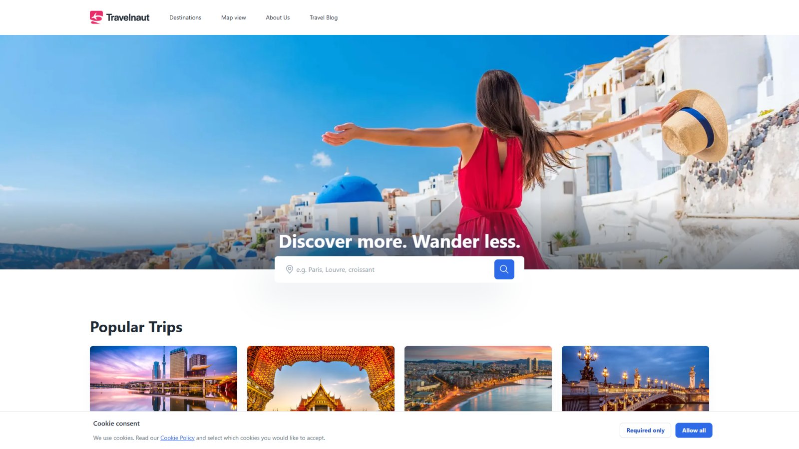 Travelnaut нейросеть Главная страница