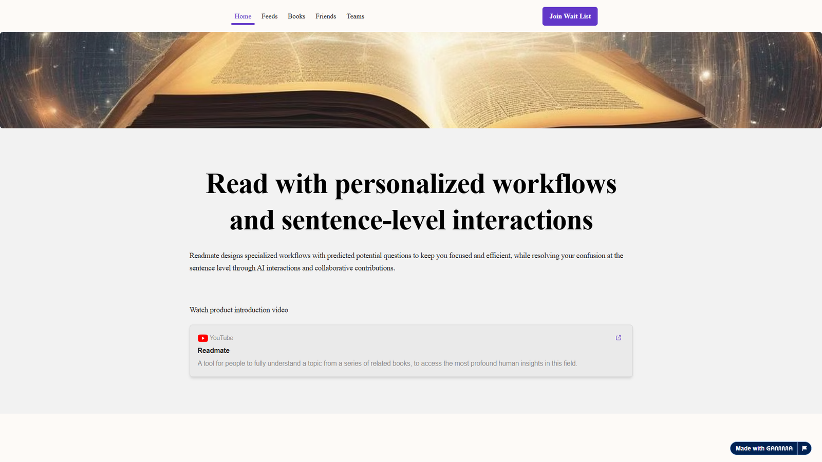 Readmate — интерфейс нейросети Readmate — интерфейс нейросети