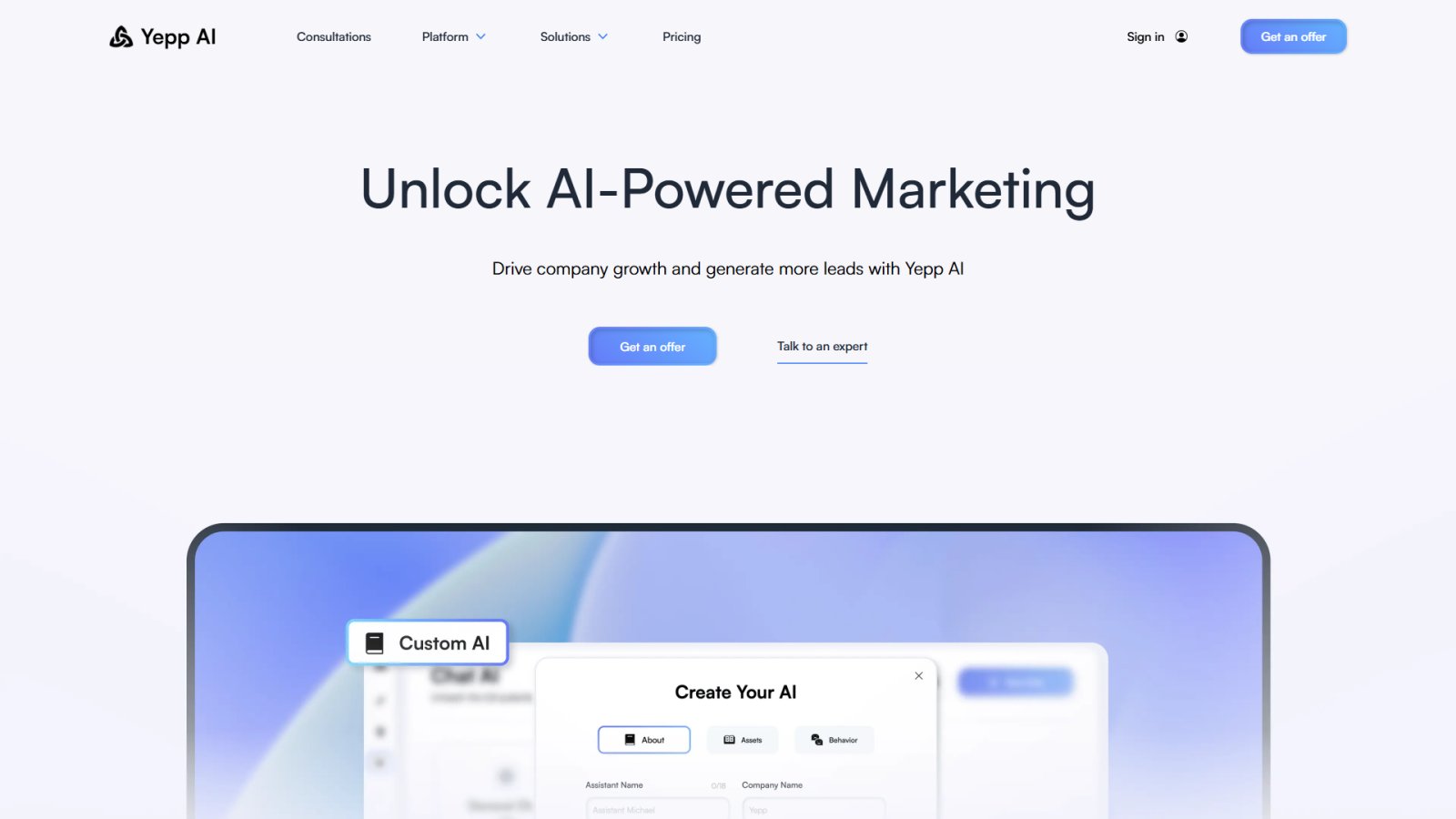 Yepp AI нейросеть Главная страница Yepp AI нейросеть Главная страница
