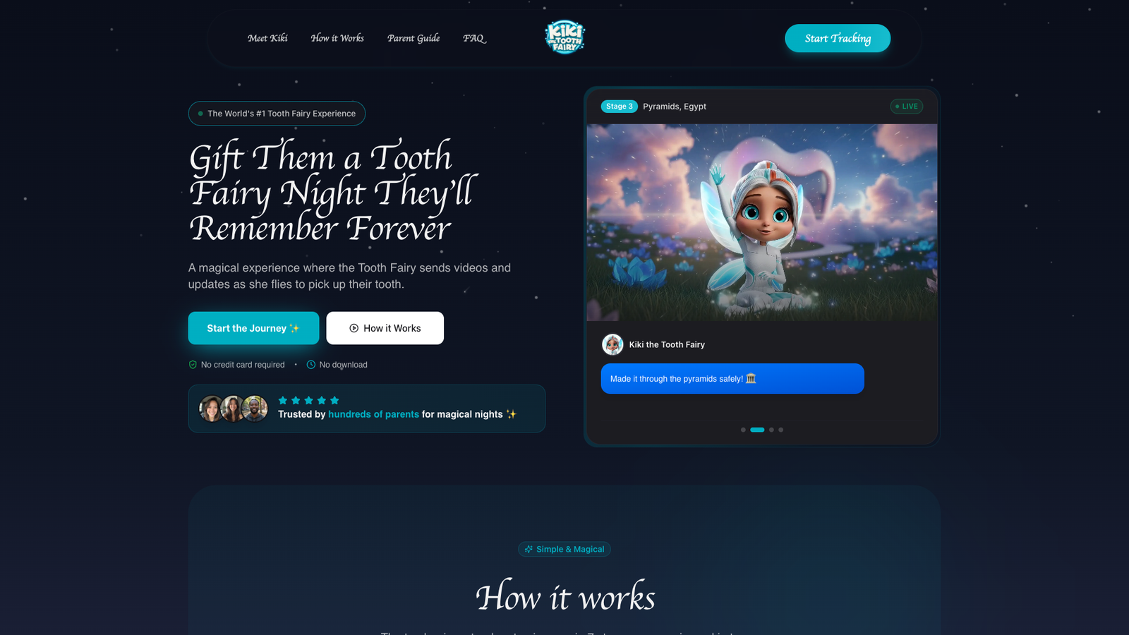 Track the Tooth Fairy Tonight — интерфейс нейросети