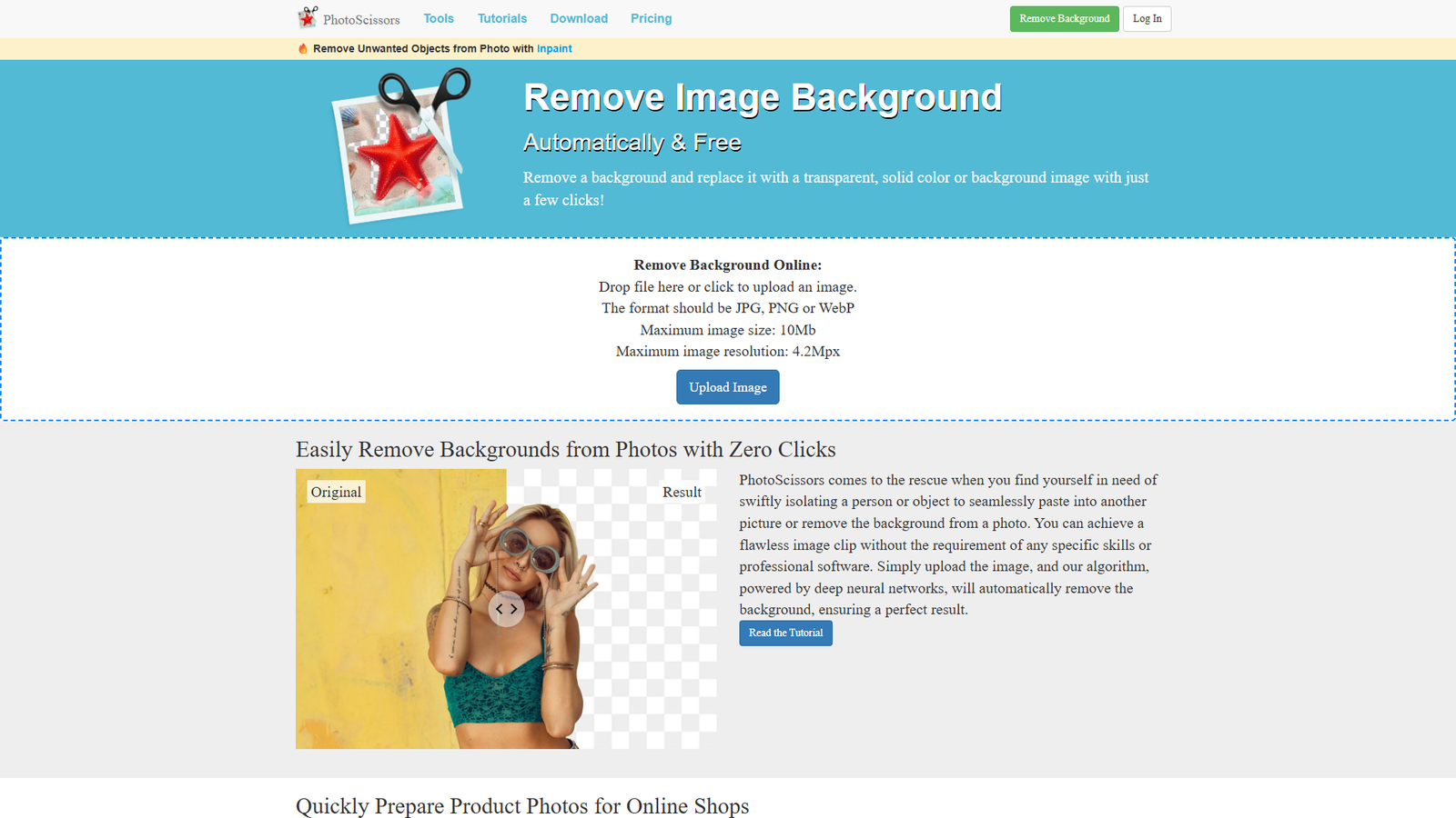 PhotoScissors — интерфейс нейросети PhotoScissors — интерфейс нейросети
