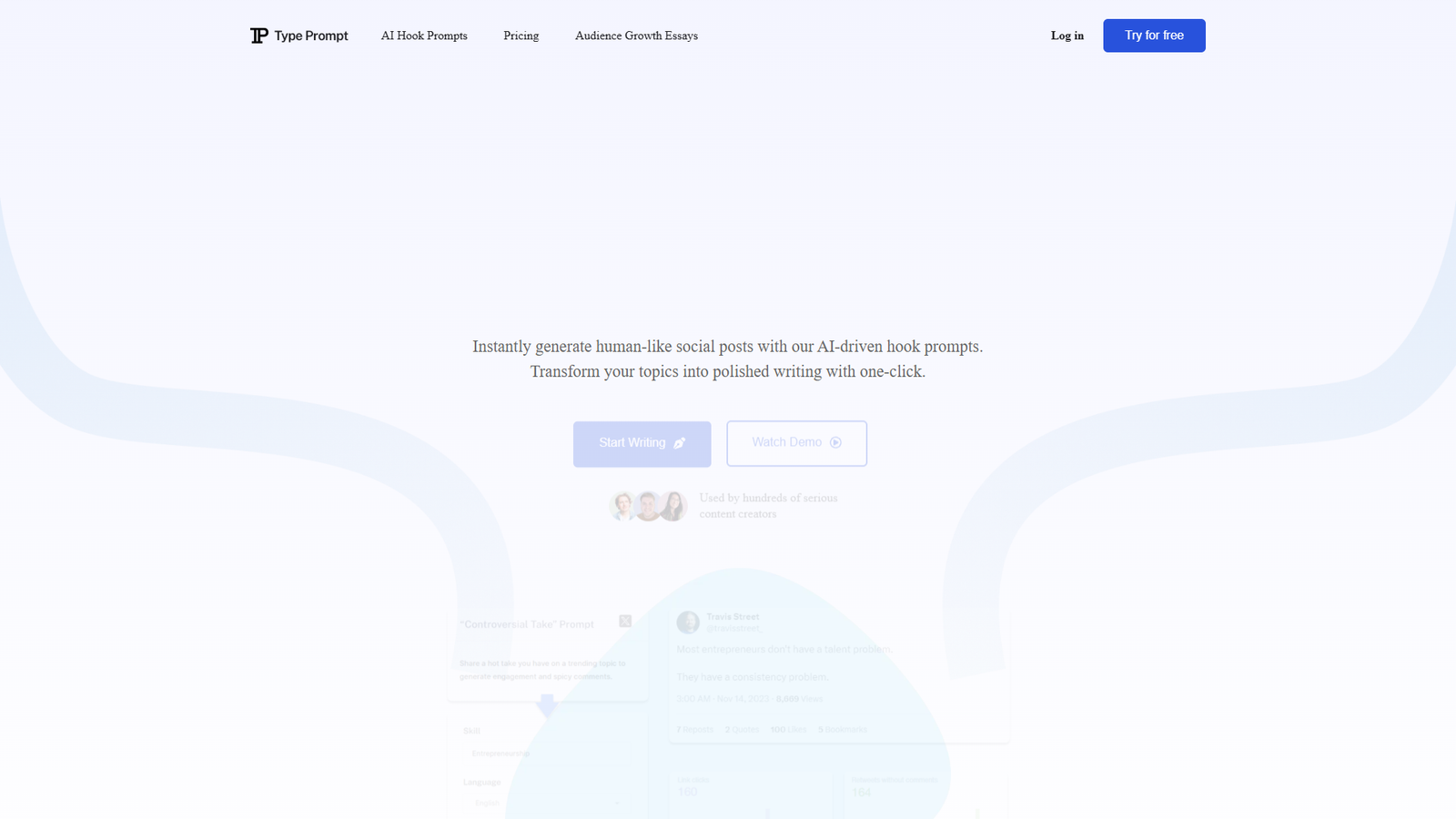 Type Prompt — интерфейс нейросети Type Prompt — интерфейс нейросети