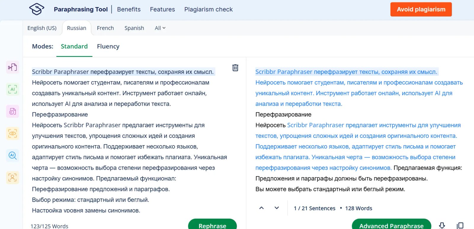 Scribbr Paraphraser Описание
