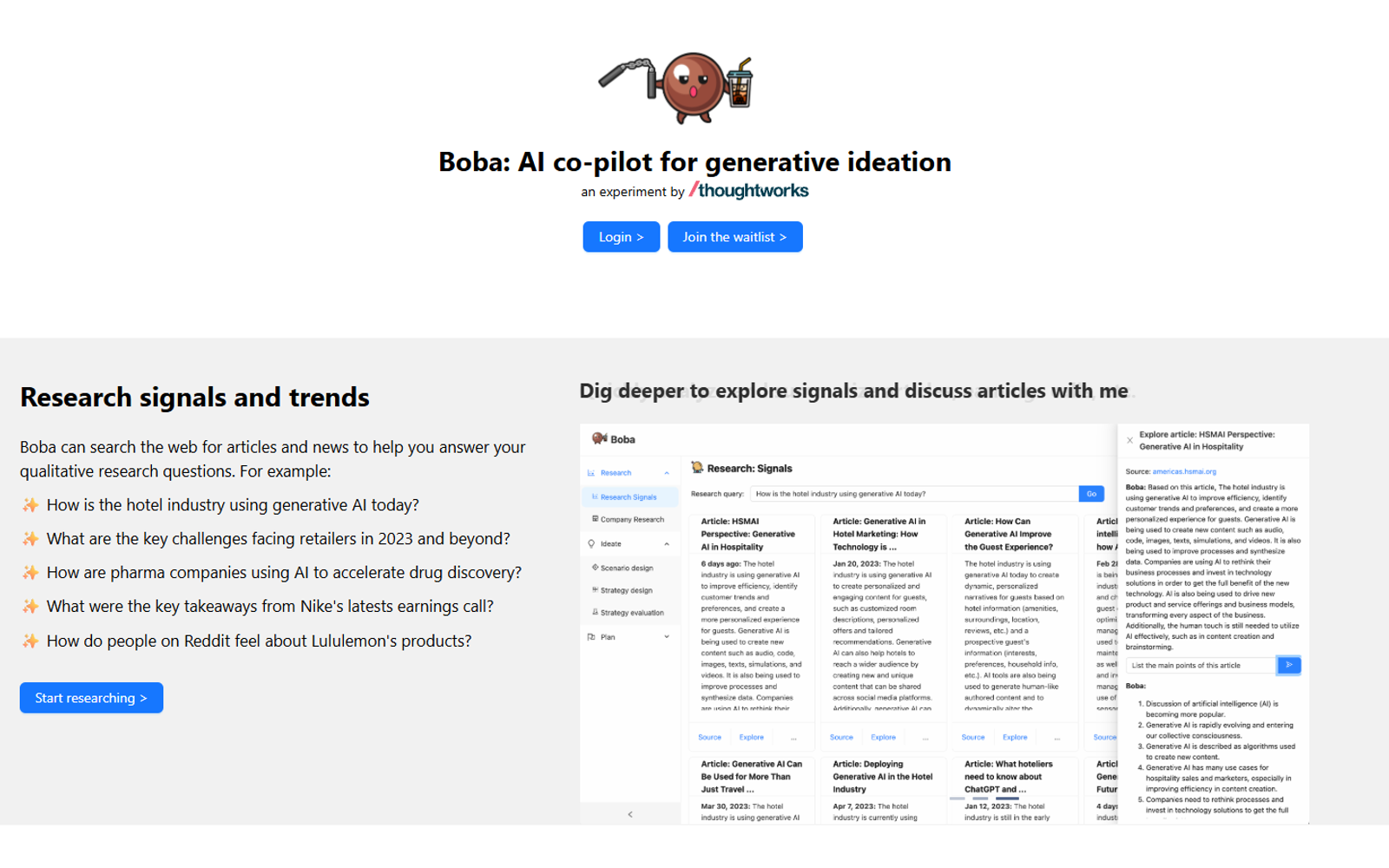 Boba — интерфейс нейросети Boba — интерфейс нейросети