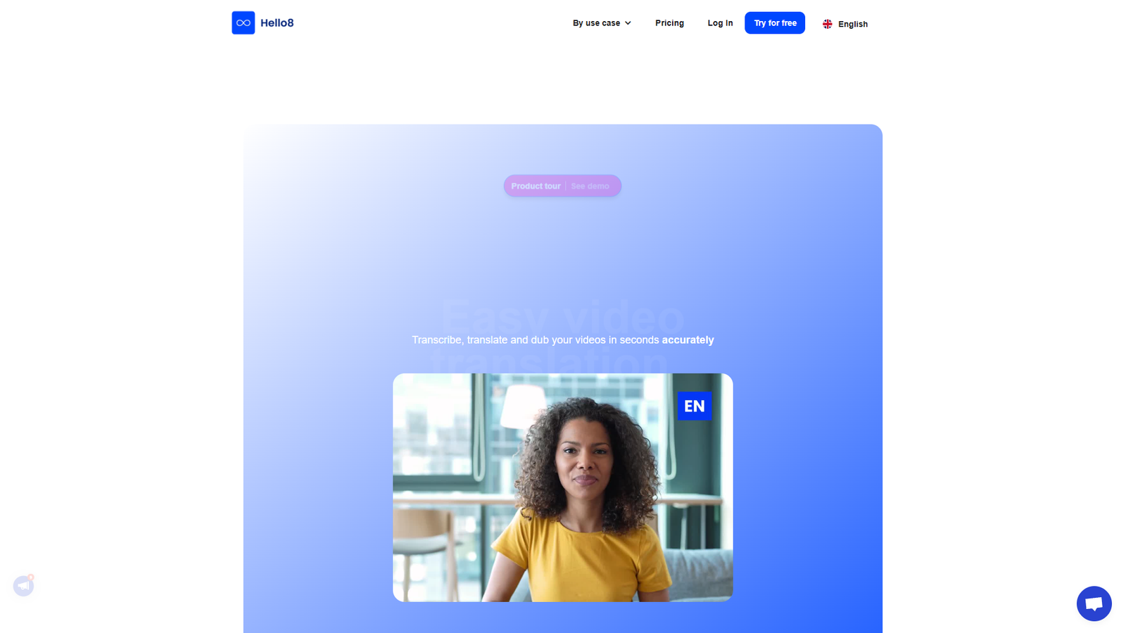 Hello8 — Accurate Video Translator — интерфейс нейросети Hello8 — Accurate Video Translator — интерфейс нейросети