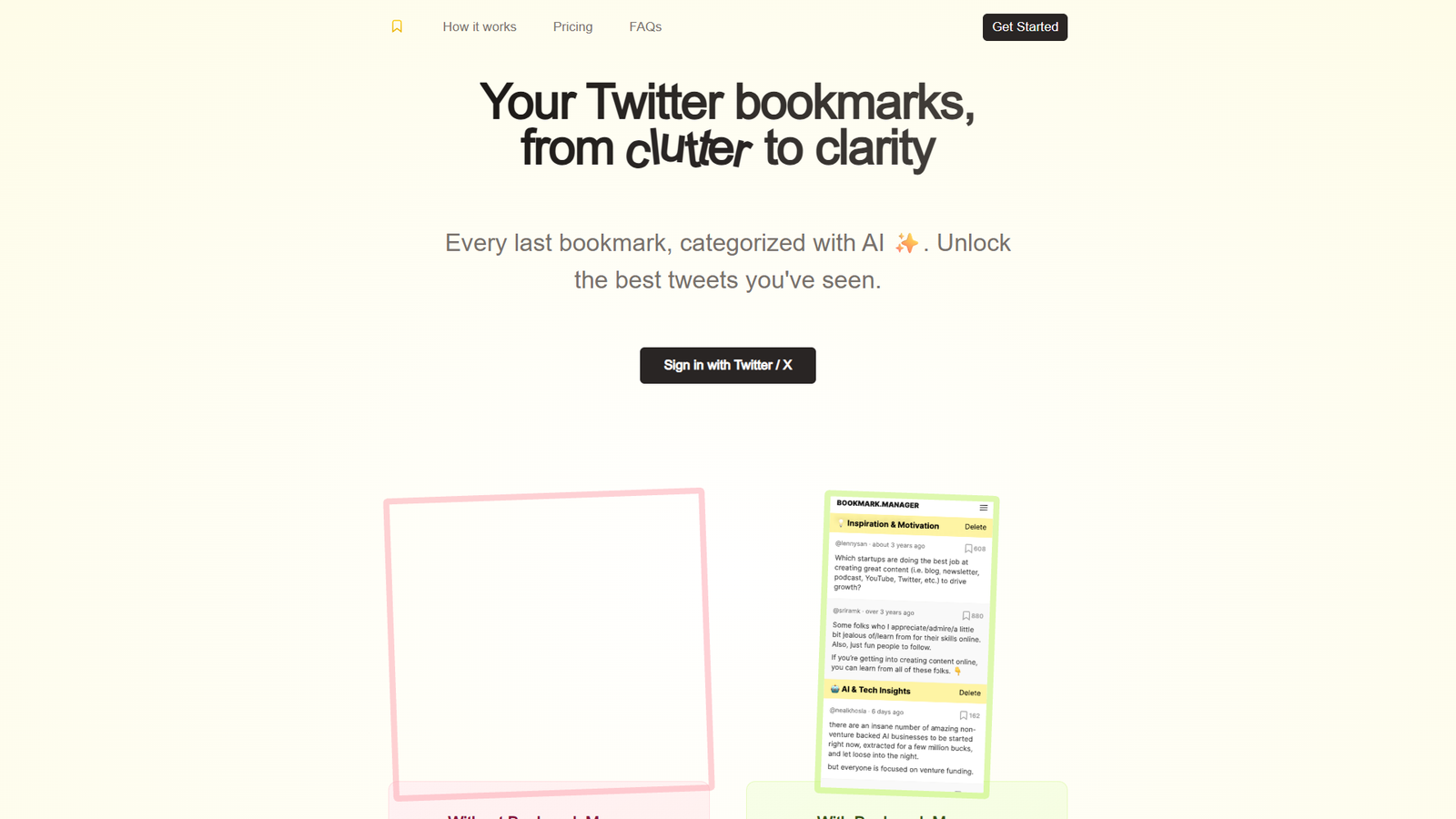 Bookmarks Manager — интерфейс нейросети Bookmarks Manager — интерфейс нейросети