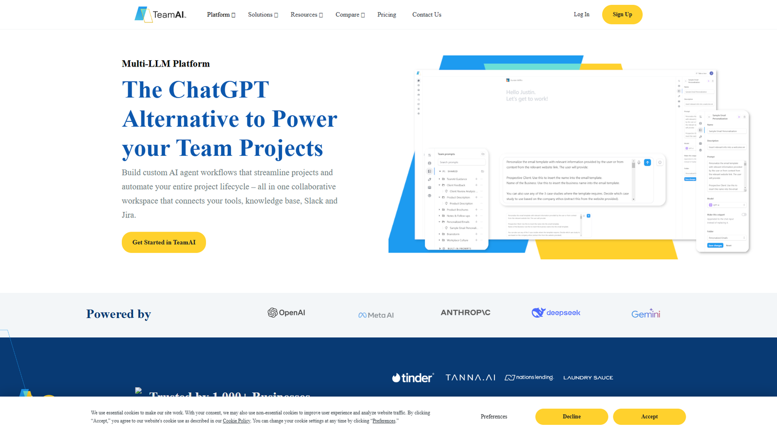 TeamAI — интерфейс нейросети TeamAI — интерфейс нейросети