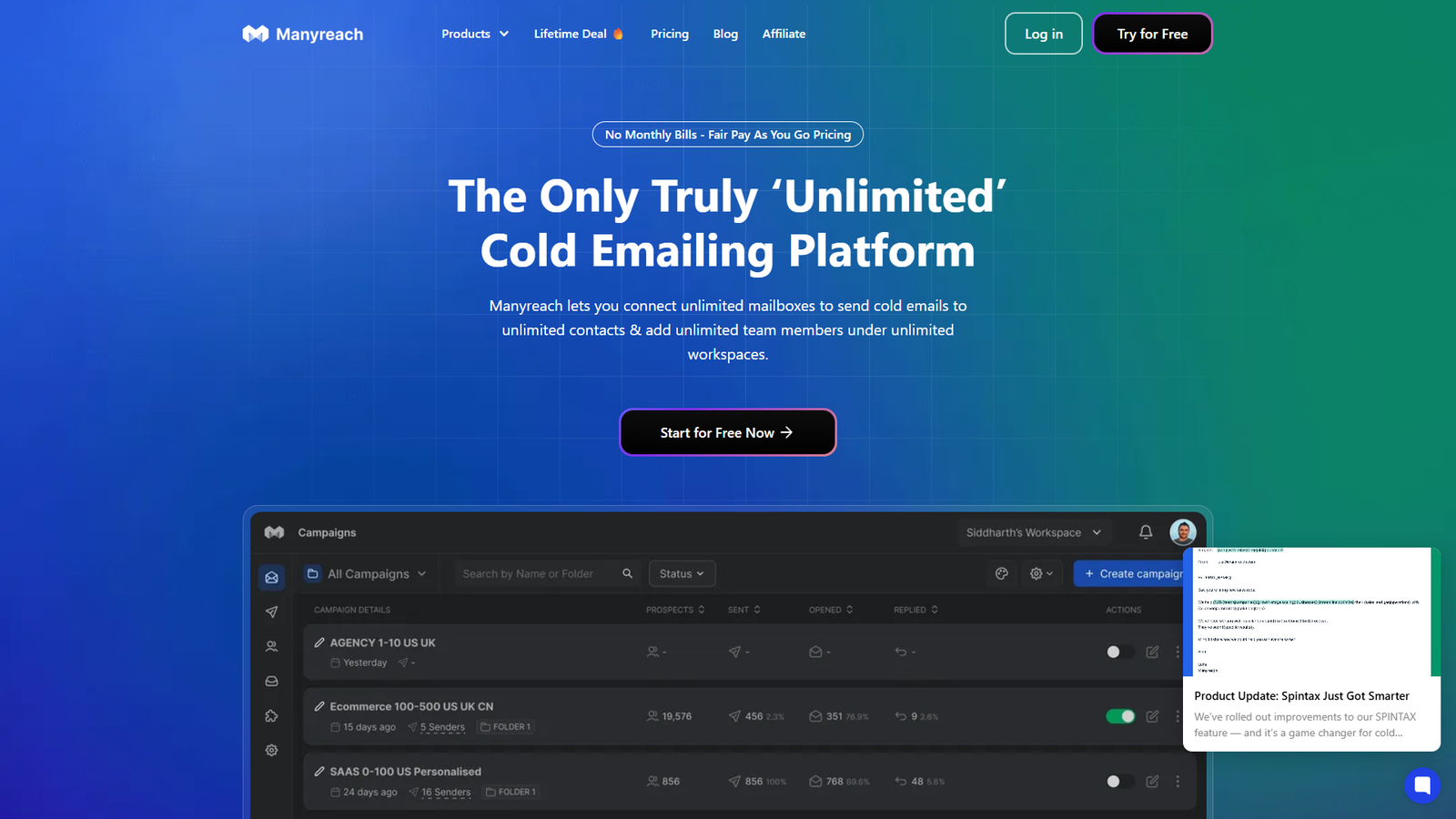 Manyreach — интерфейс нейросети Manyreach — интерфейс нейросети