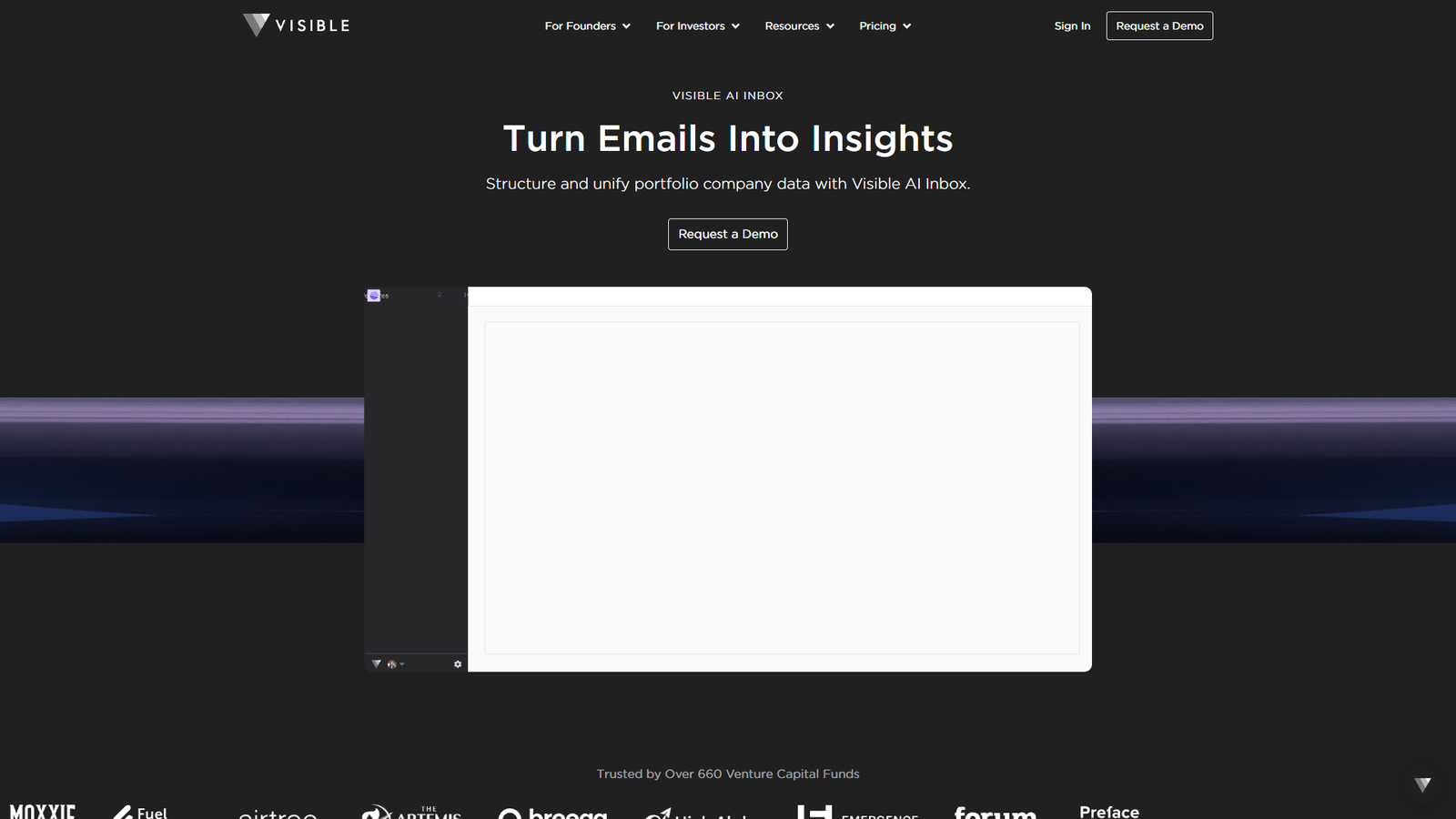 Visible AI Inbox — интерфейс нейросети Visible AI Inbox — интерфейс нейросети