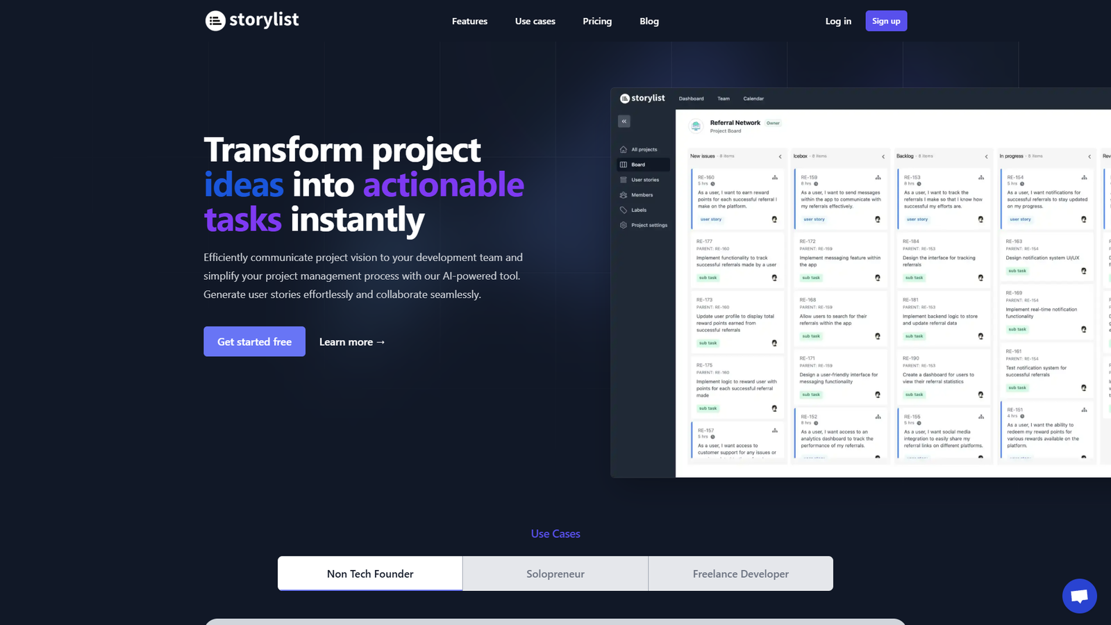 Storylist — интерфейс нейросети Storylist — интерфейс нейросети
