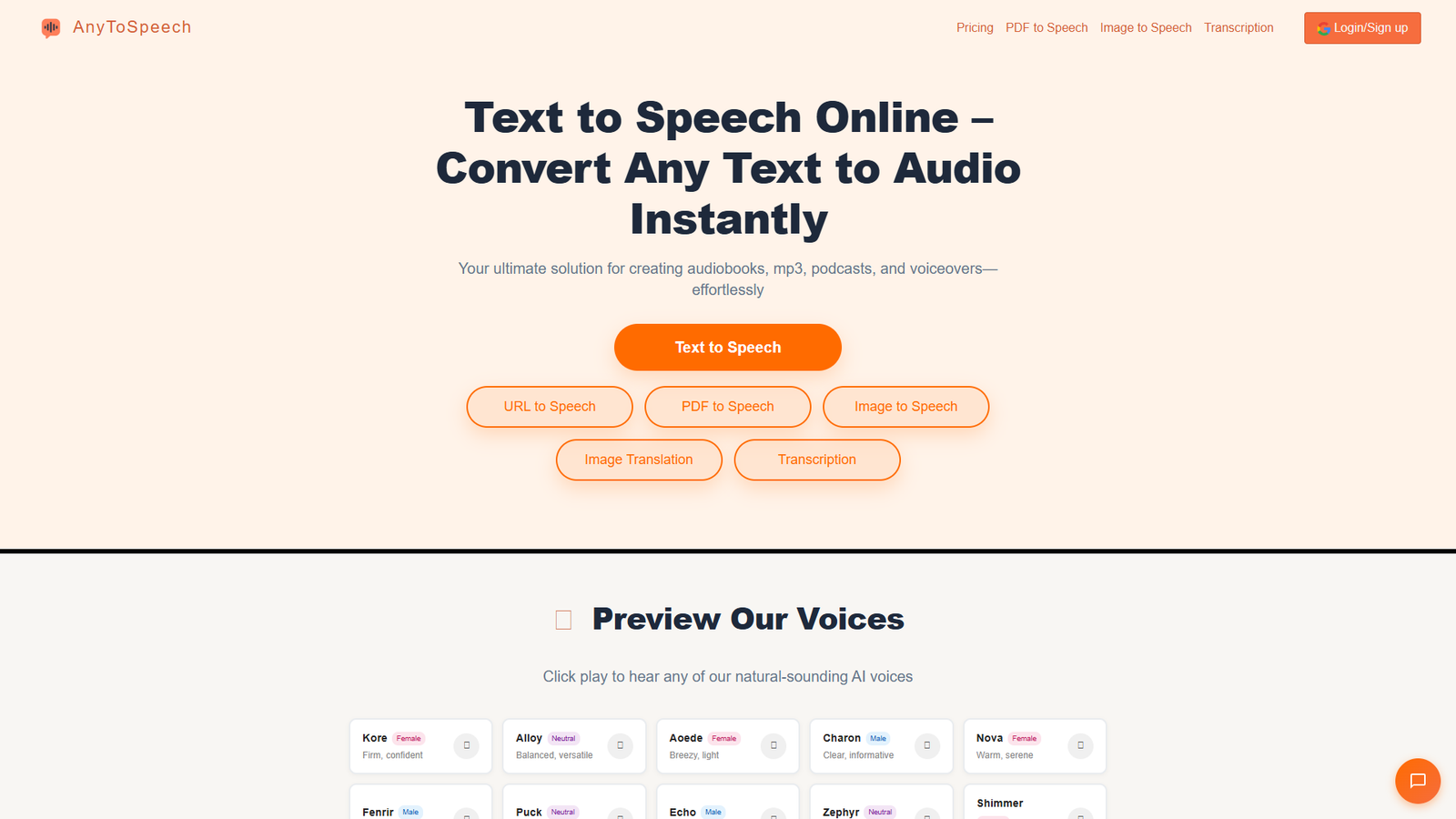 AnyToSpeech — интерфейс нейросети AnyToSpeech — интерфейс нейросети