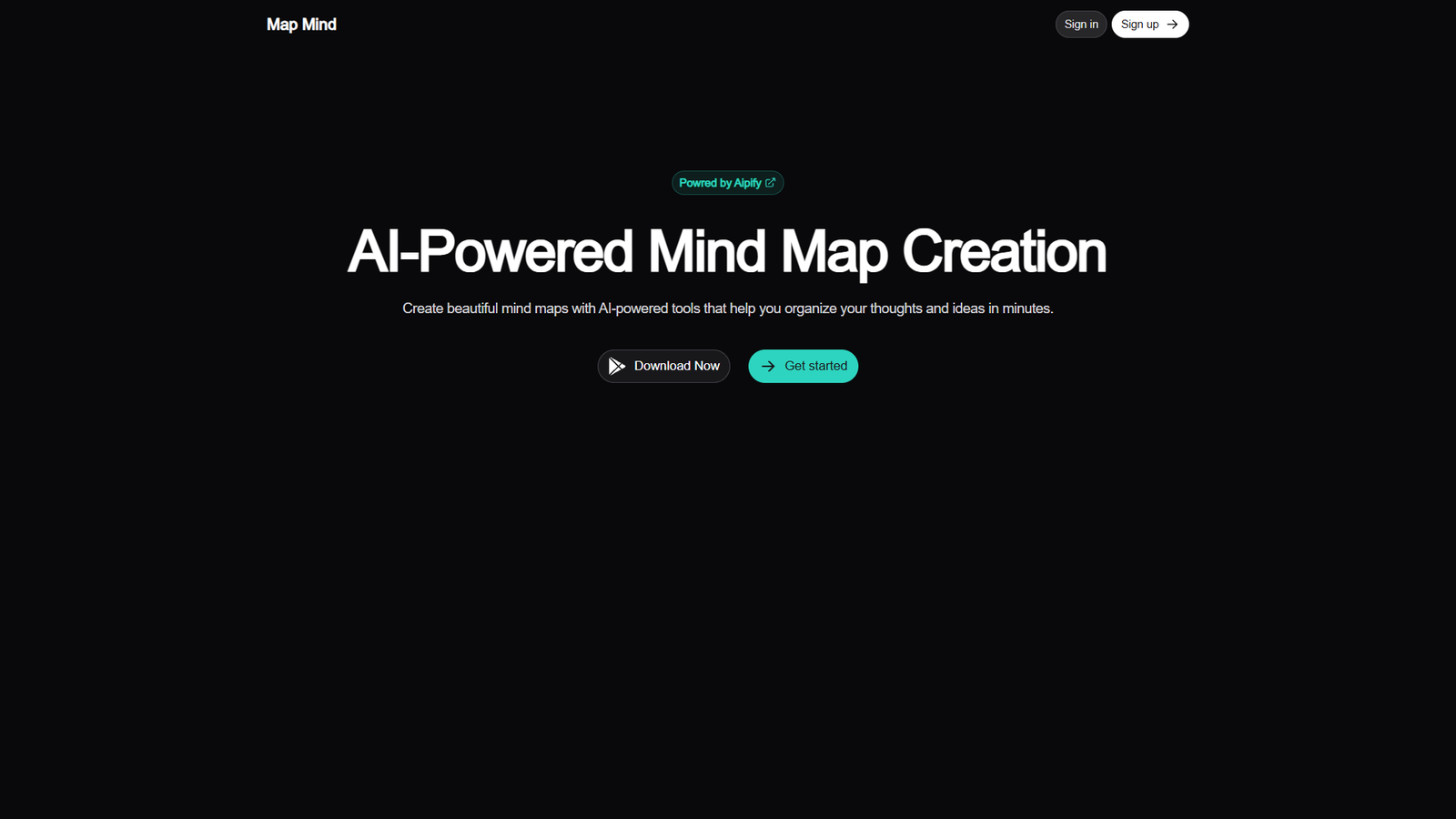 Map Mind — интерфейс нейросети Map Mind — интерфейс нейросети