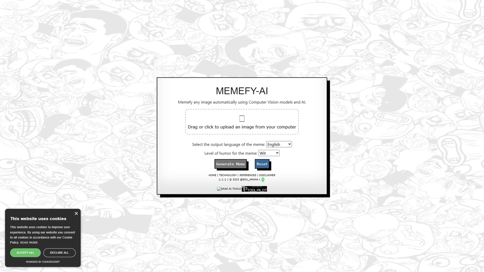 Memefy-AI — интерфейс нейросети Memefy-AI — интерфейс нейросети