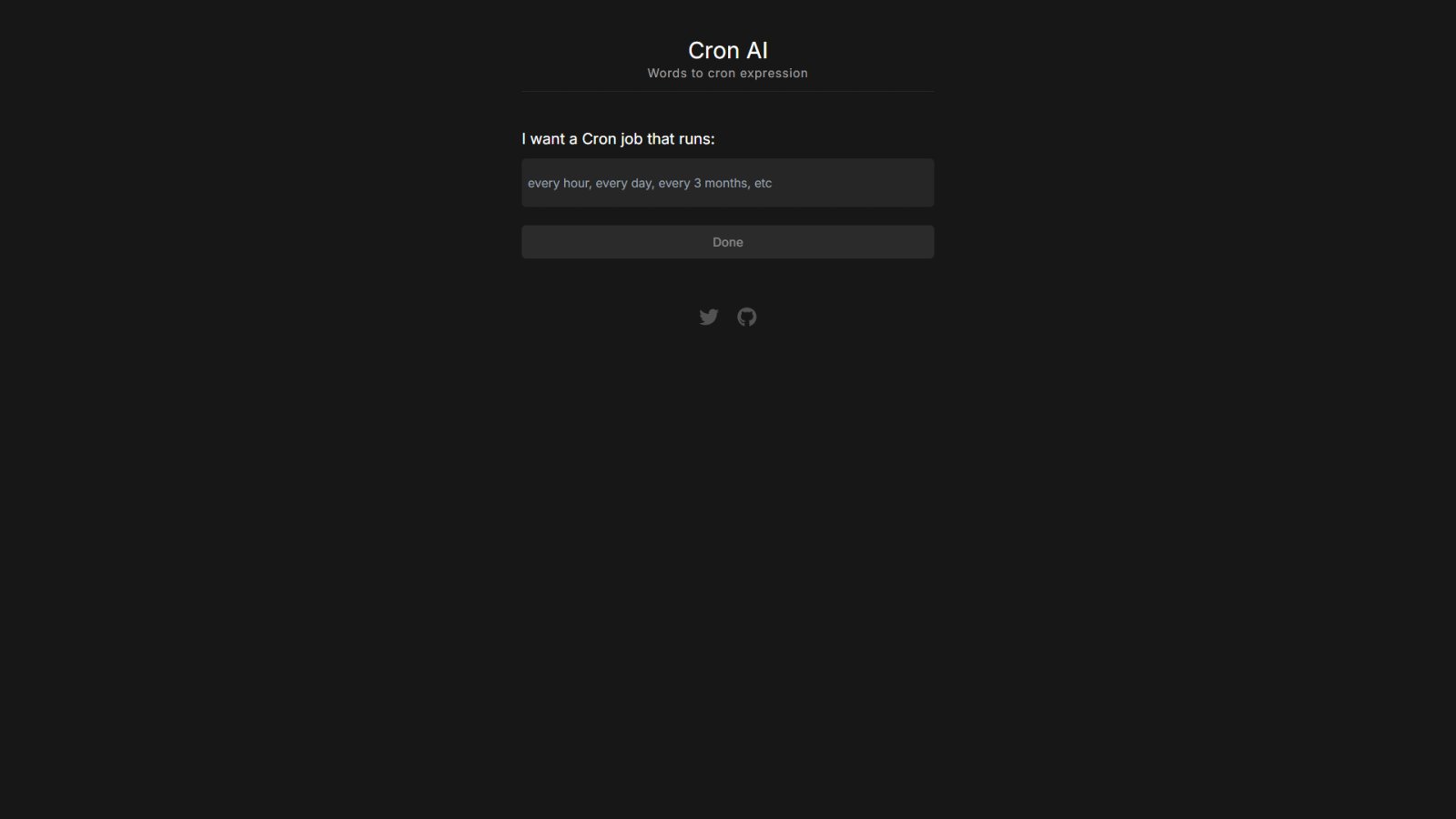 Cron AI нейросеть Главная страница