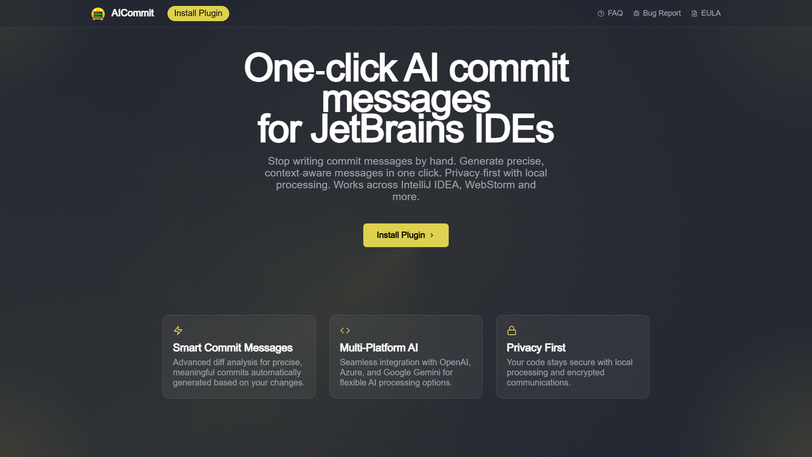 AICommit — интерфейс нейросети AICommit — интерфейс нейросети