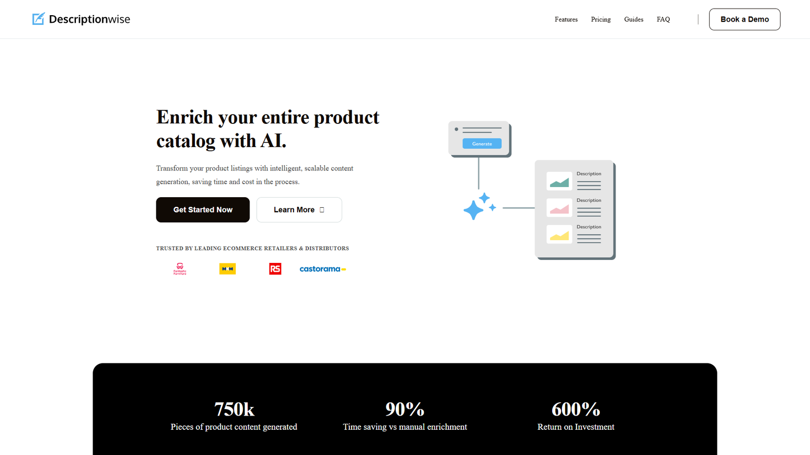 Descriptionwise — интерфейс нейросети Descriptionwise — интерфейс нейросети