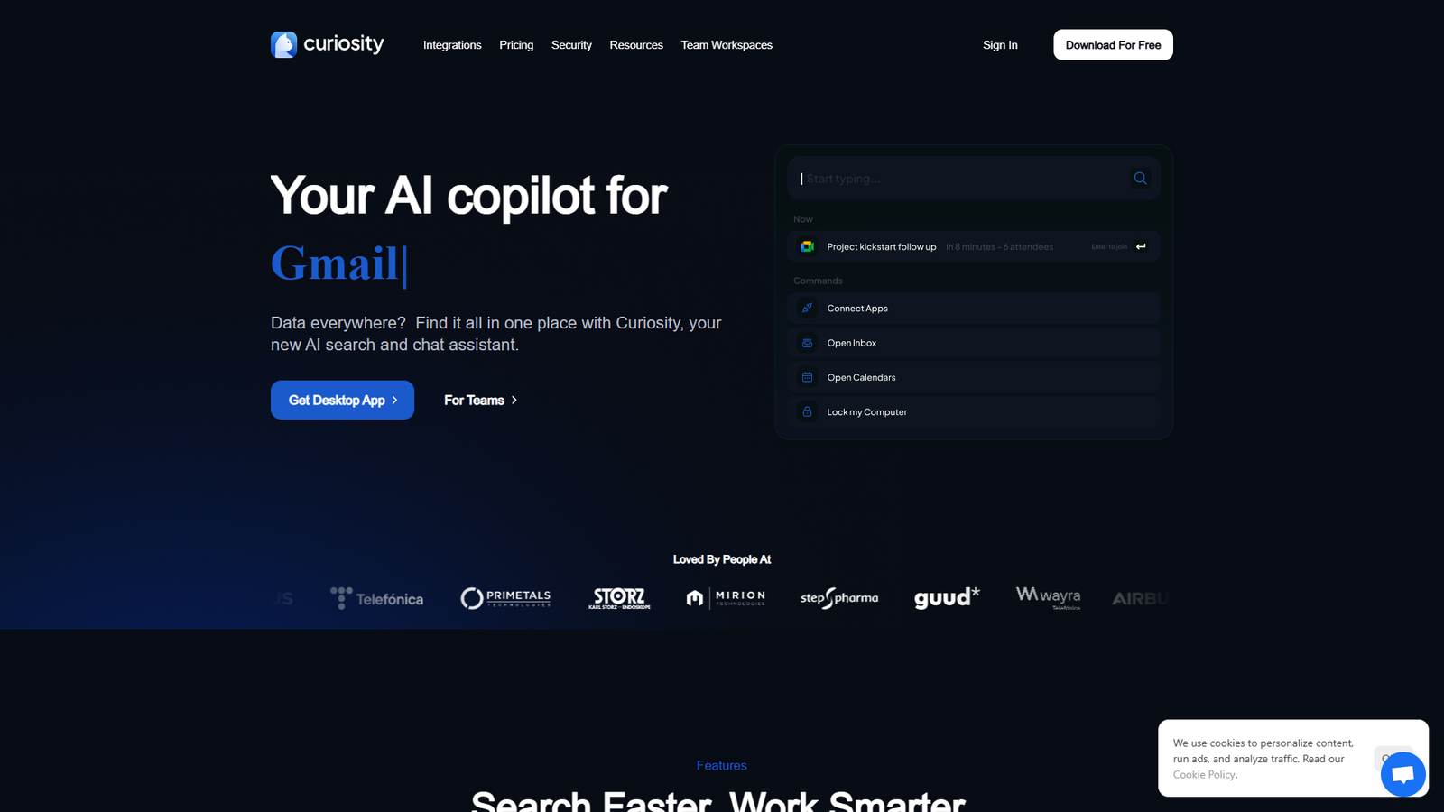 Curiosity — интерфейс нейросети Curiosity — интерфейс нейросети