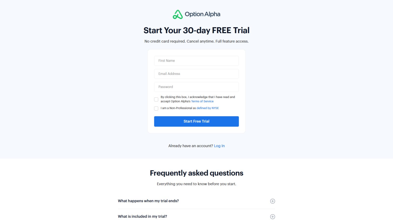 Option Alpha нейросеть Главная страница