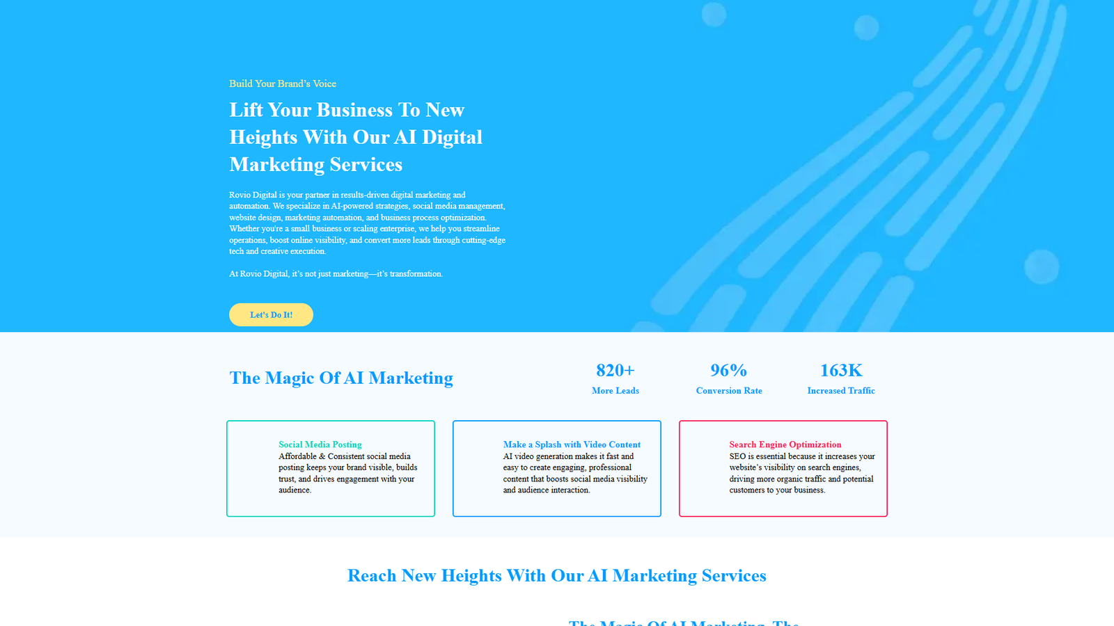 Rovio Digital AI Marketing — интерфейс нейросети Rovio Digital AI Marketing — интерфейс нейросети