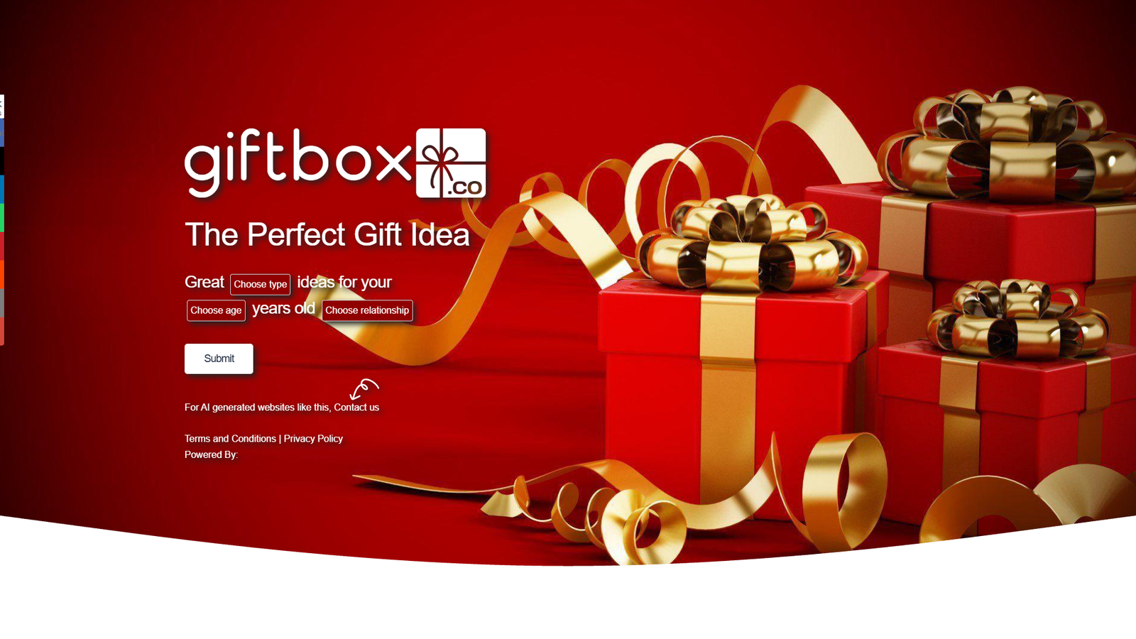 Giftbox AI Gift Ideas — интерфейс нейросети Giftbox AI Gift Ideas — интерфейс нейросети
