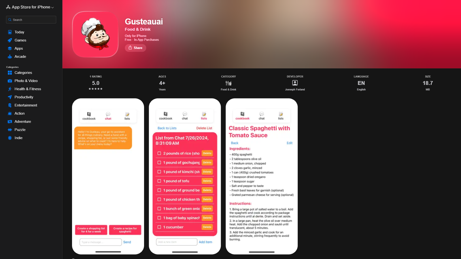 GusteauAI — интерфейс нейросети GusteauAI — интерфейс нейросети