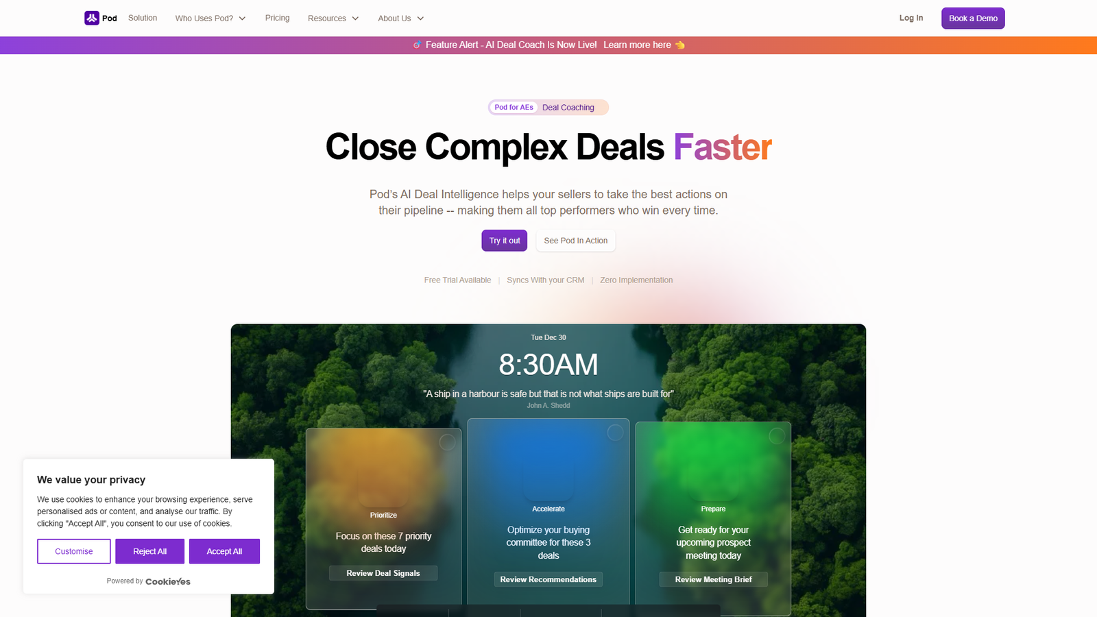 Pod AI Sales Coach — интерфейс нейросети Pod AI Sales Coach — интерфейс нейросети