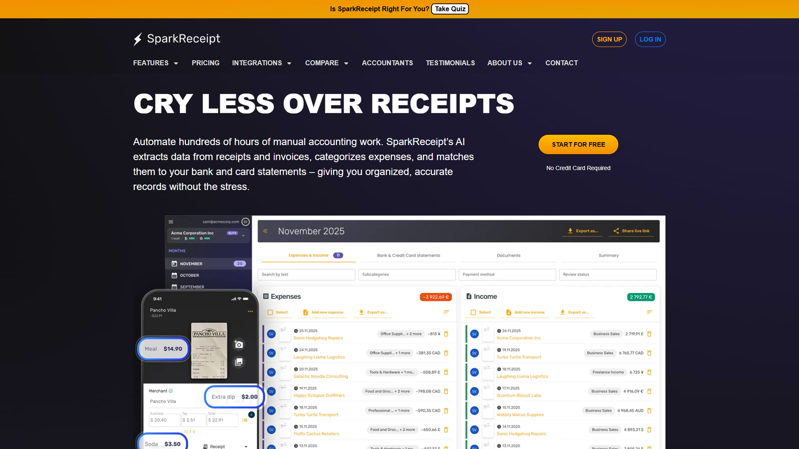 SparkReceipt — интерфейс нейросети SparkReceipt — интерфейс нейросети
