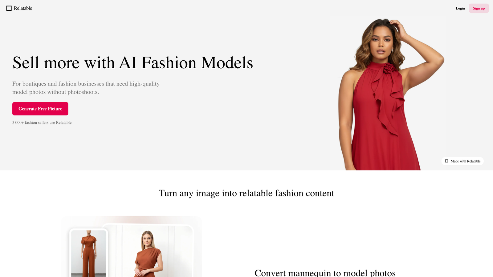 Relatable — интерфейс нейросети