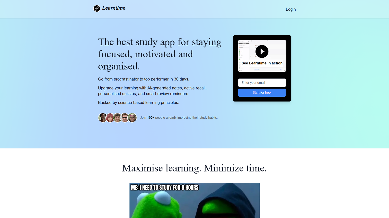 Learntime — интерфейс нейросети Learntime — интерфейс нейросети