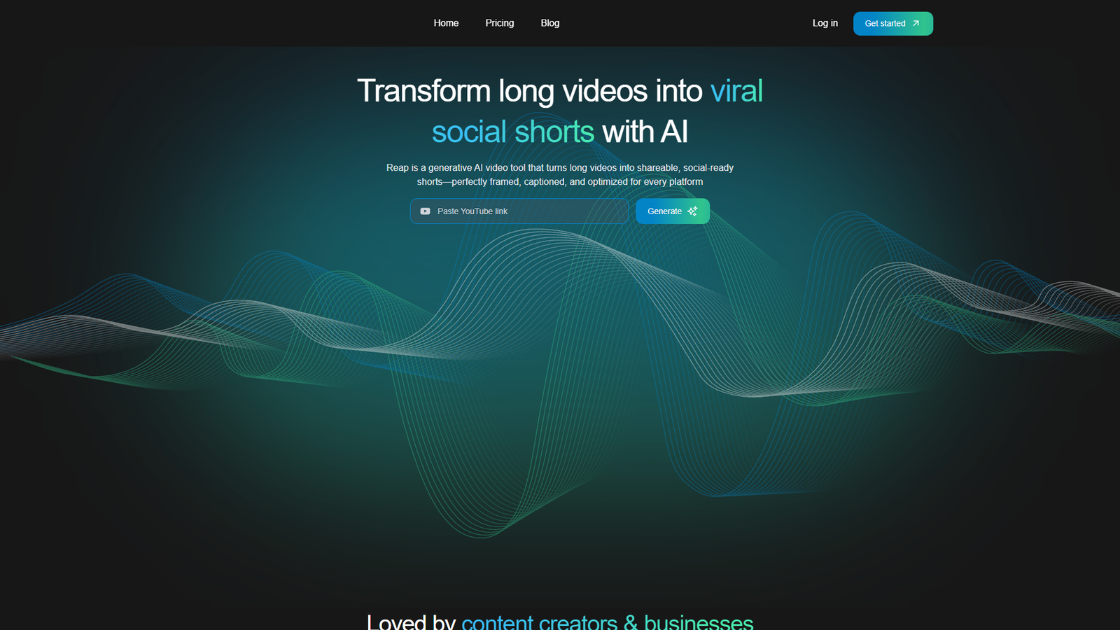 Reap — интерфейс нейросети Reap — интерфейс нейросети