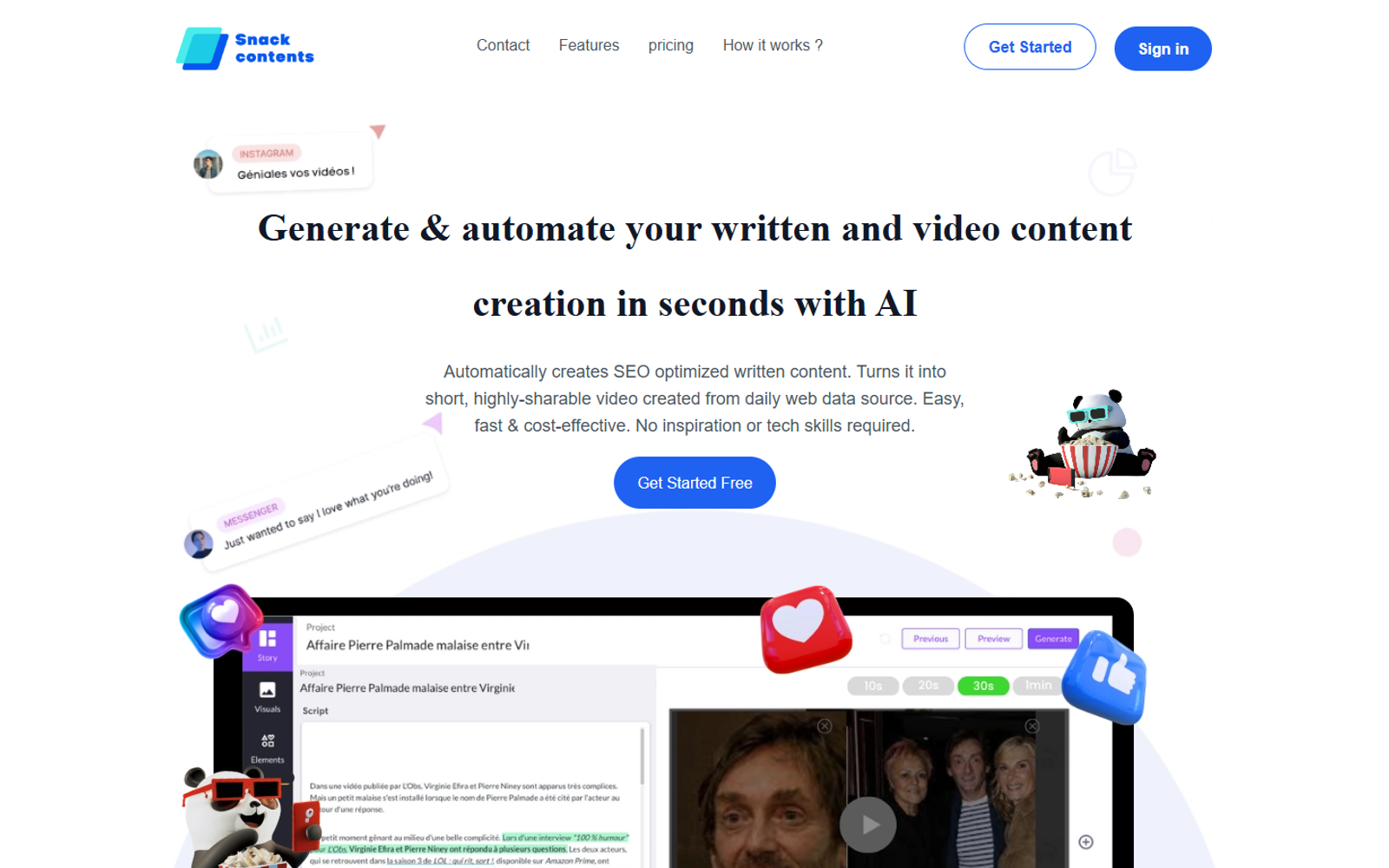SnackContents — интерфейс нейросети SnackContents — интерфейс нейросети